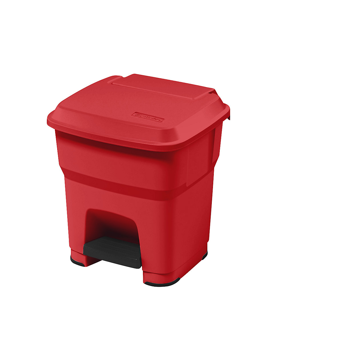 Balde do lixo com pedal HERA – rothopro, volume 35 l, LxAxP 390 x 440 x 390 mm, vermelho-0
