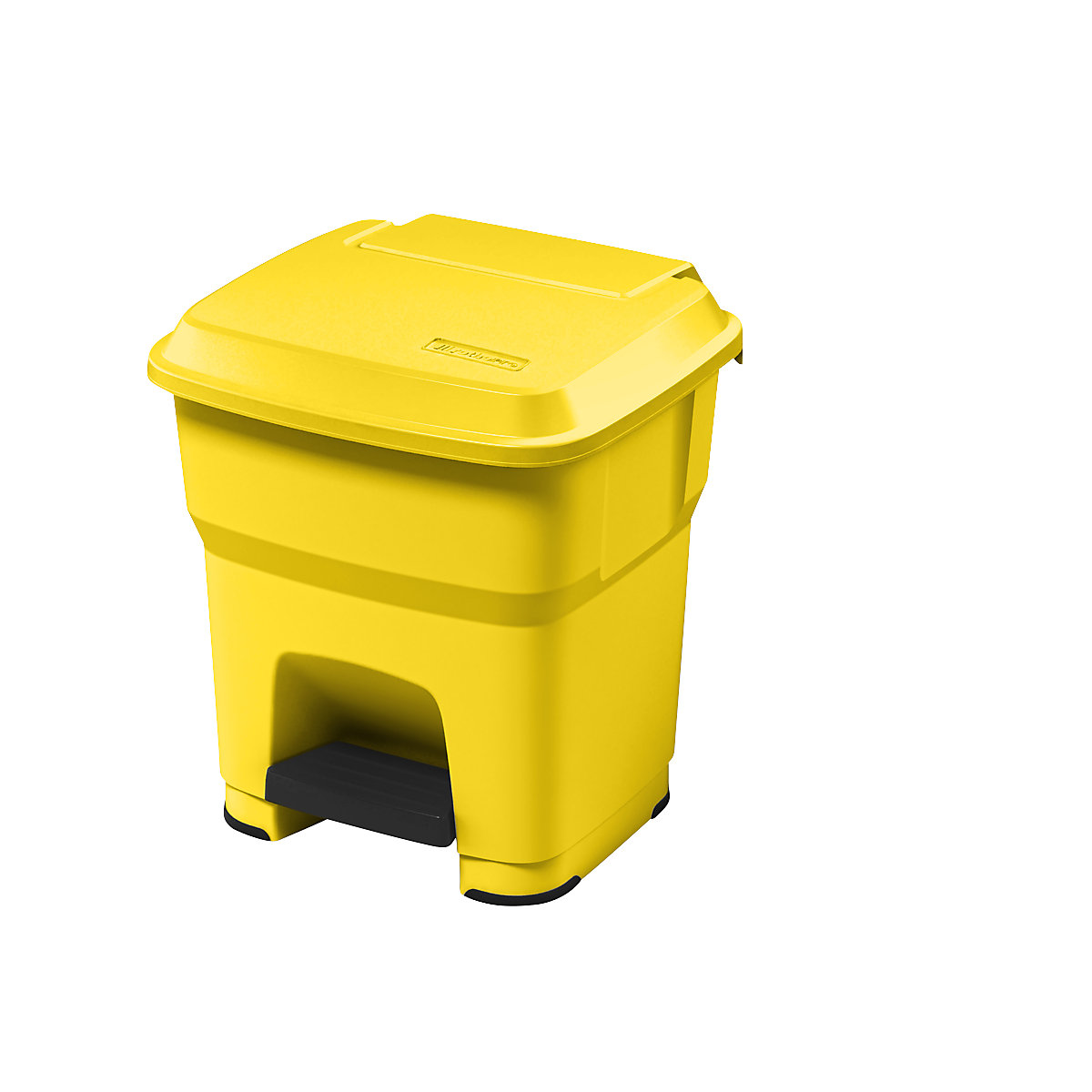 Balde do lixo com pedal HERA – rothopro, volume 35 l, LxAxP 390 x 440 x 390 mm, amarelo-0