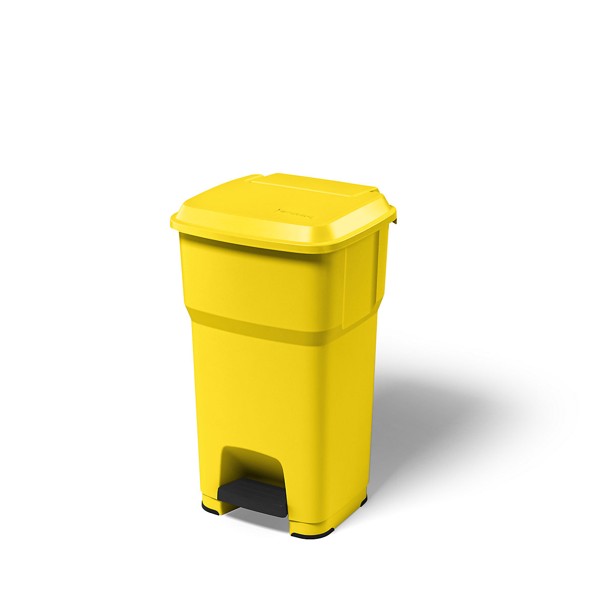 Balde do lixo com pedal HERA – rothopro, volume 60 l, LxAxP 390 x 690 x 390 mm, amarelo-0