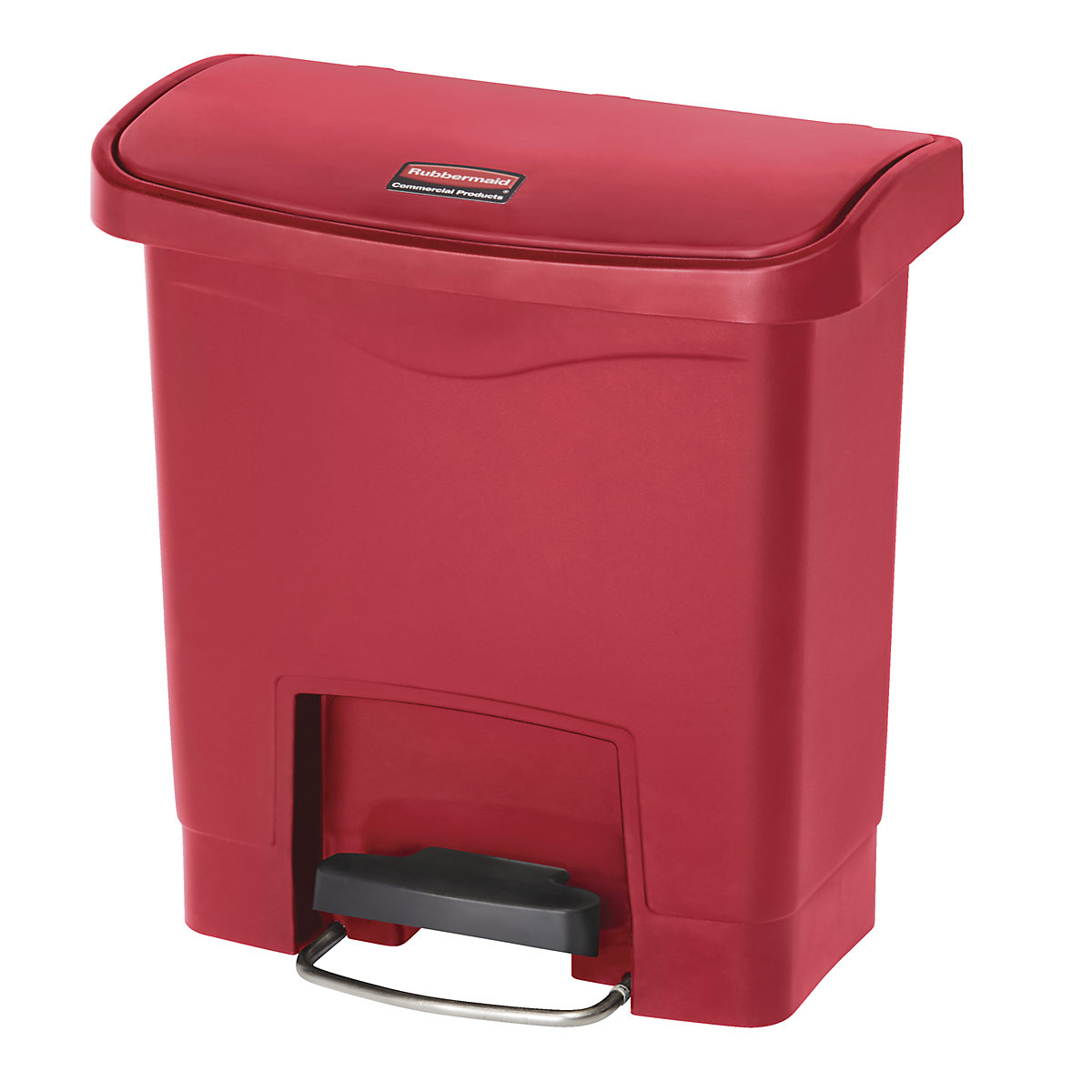Balde do lixo com pedal SLIM JIM® – Rubbermaid, em polietileno, 15 l, vermelho-0