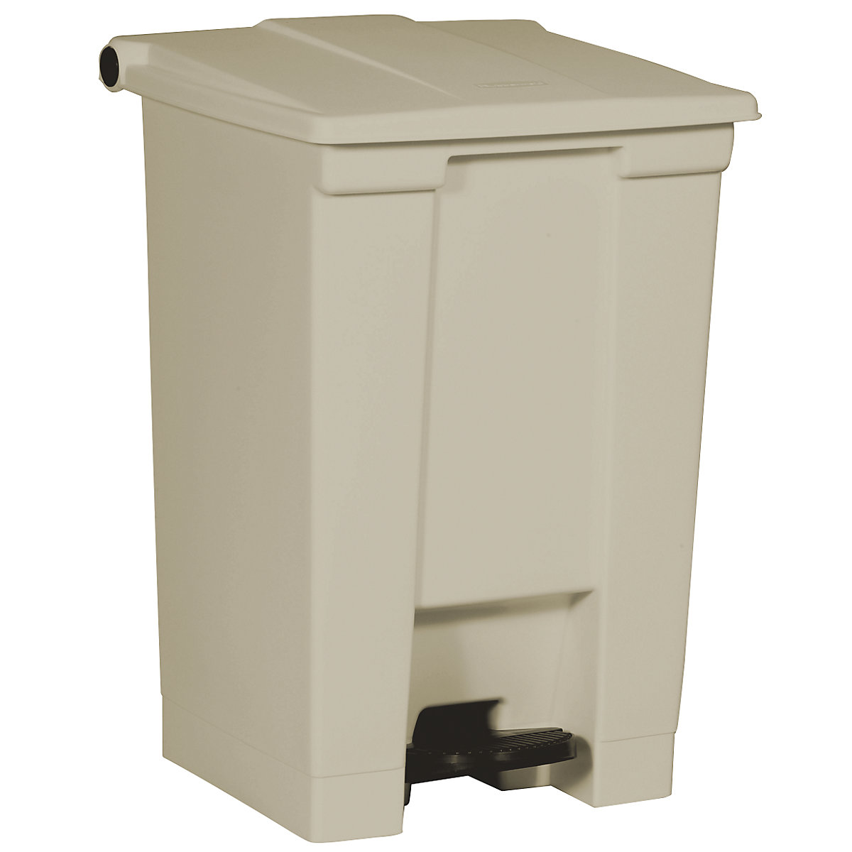 Balde do lixo com pedal, indústria – Rubbermaid, em polietileno, capacidade 45 l, bege-0