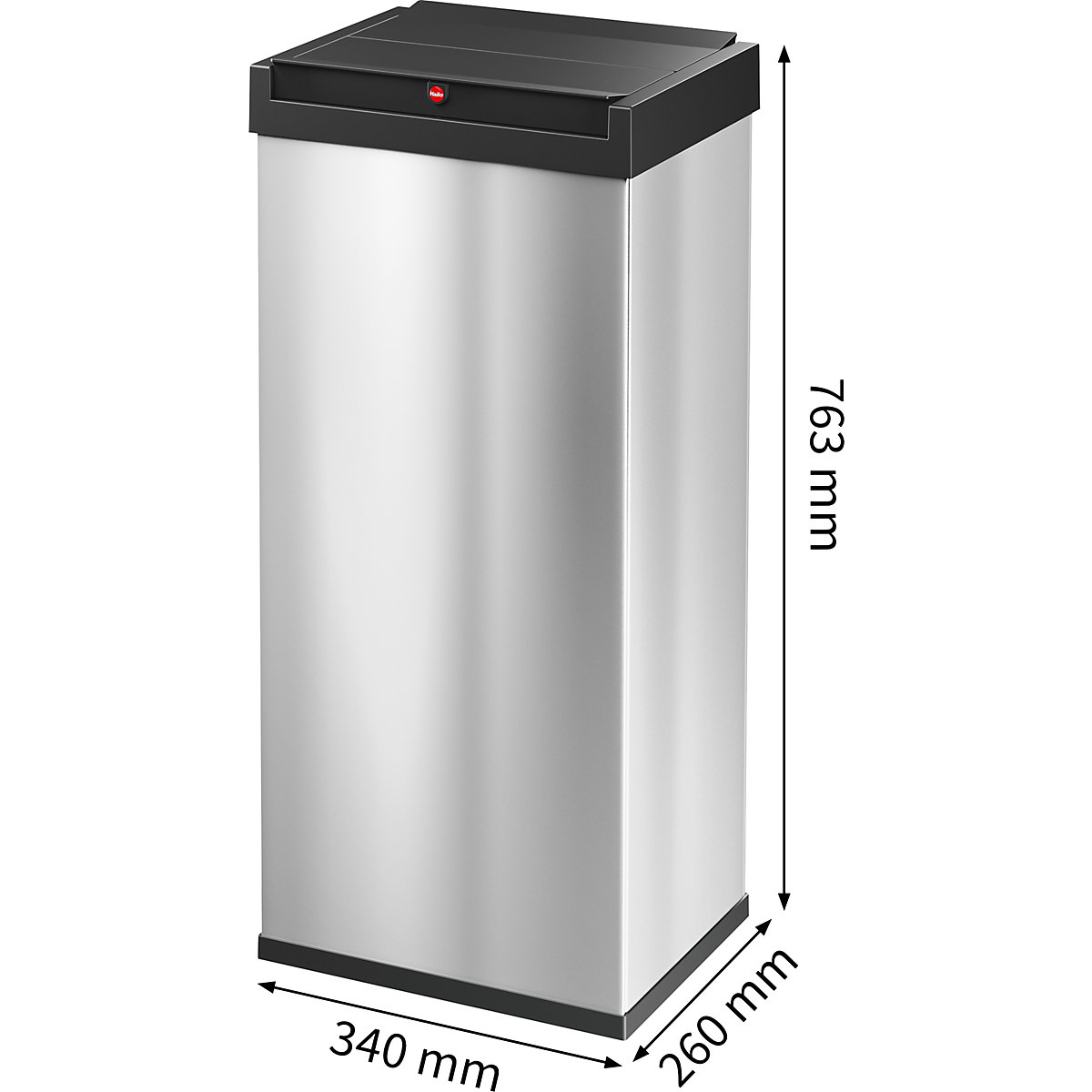 Caixote do lixo com tampa oscilante BIG-BOX SWING – Hailo (Imagem do produto 9)-8