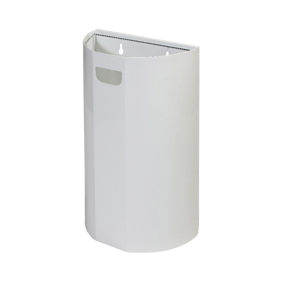 Recipiente de lixo de parede, semirredondo – Probbax (Imagem do produto 3)-2