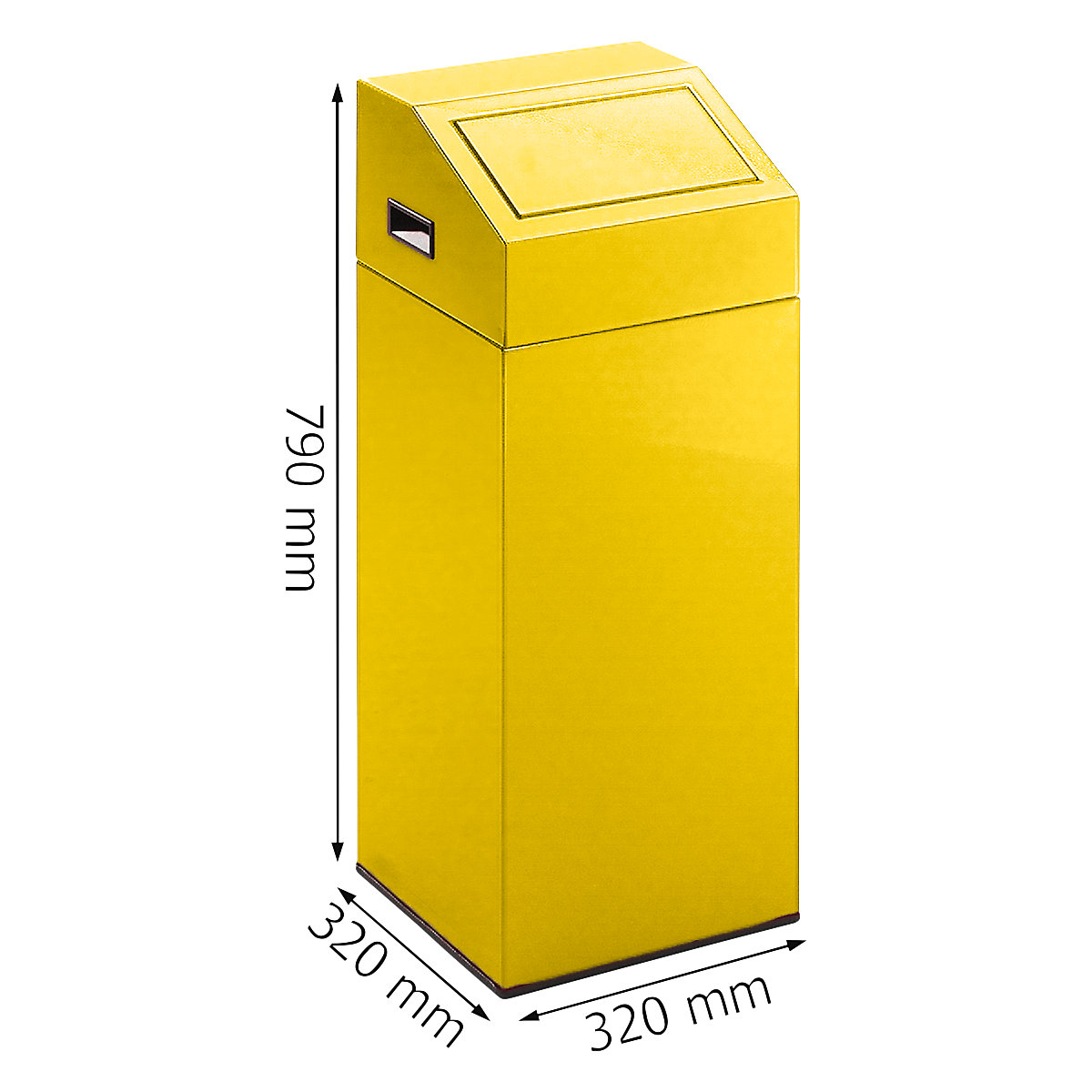 Coletor de materiais recicláveis, autoextintor – eurokraft pro (Imagem do produto 2)-1