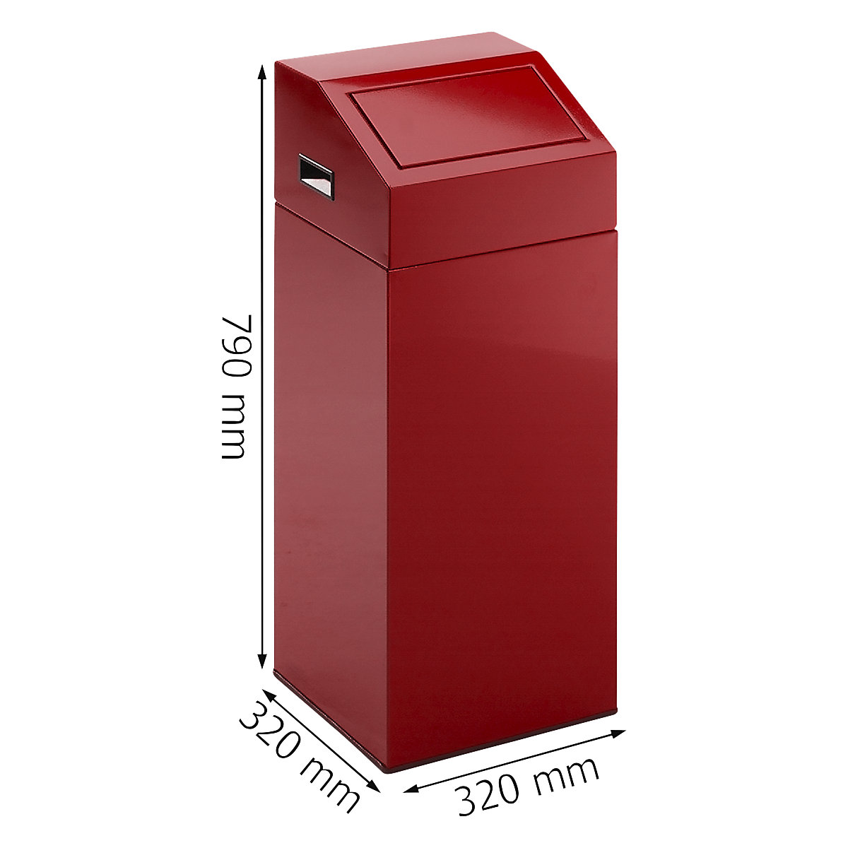 Coletor de materiais recicláveis, autoextintor – eurokraft pro (Imagem do produto 2)-1