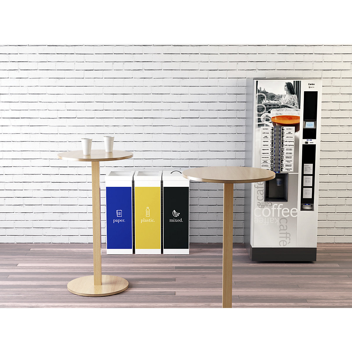 Coletor de materiais recicláveis, plástico (Imagem do produto 2)-1