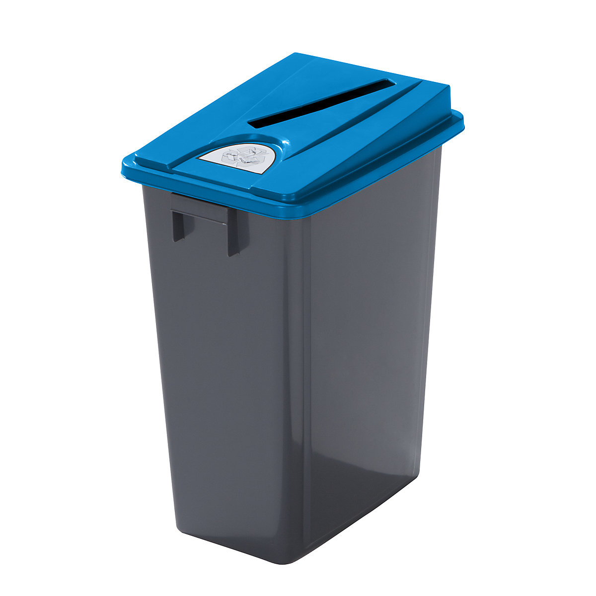 Coletor de materiais recicláveis robusto com tampa