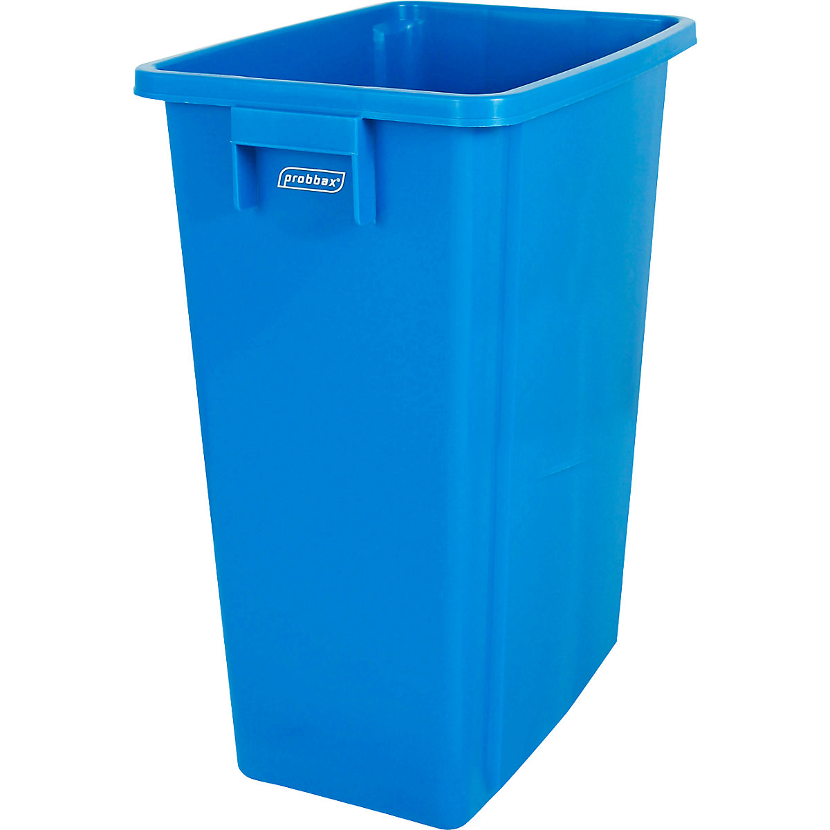 Coletor de materiais recicláveis robusto – Probbax, 60 l, azul-0