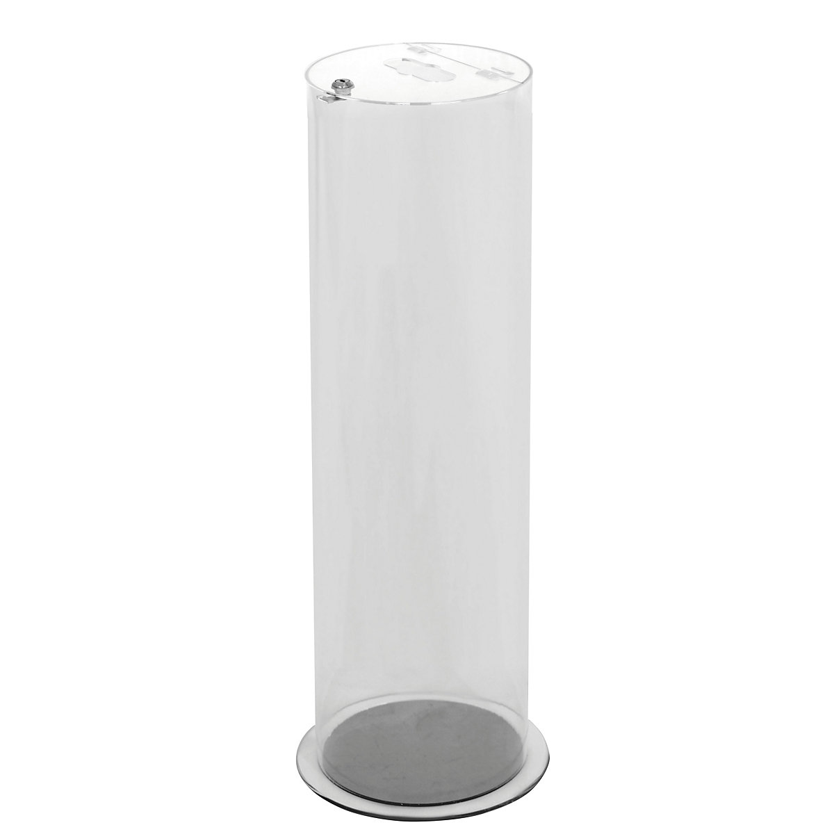 Recipiente coletor para baterias – Probbax, transparente, fechável, capacidade 37 l-0