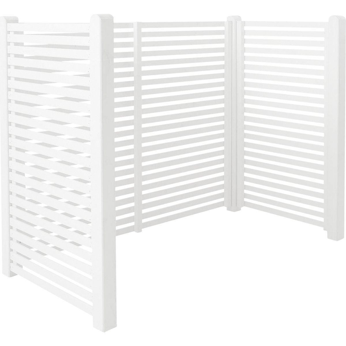 Revestimento para contentores de lixo Tokyo, madeira, CxLxA 1970 x 1000 x 1480 mm, branco-0