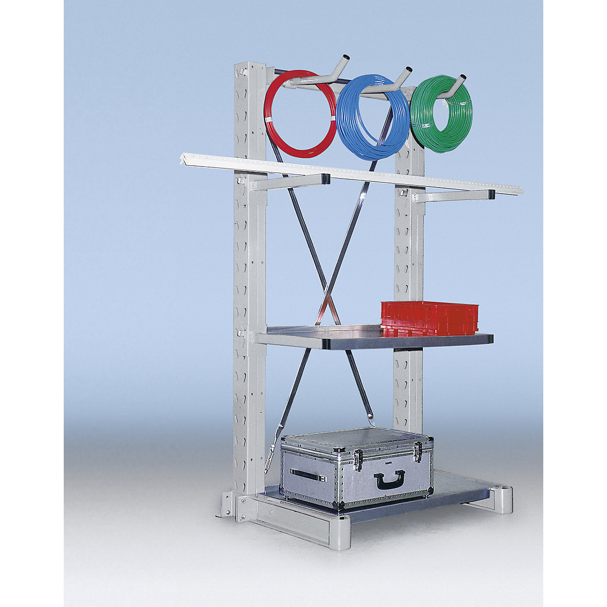 Braço tubular para armazenagem de objetos anulares – eurokraft pro (Imagem do produto 3)-2