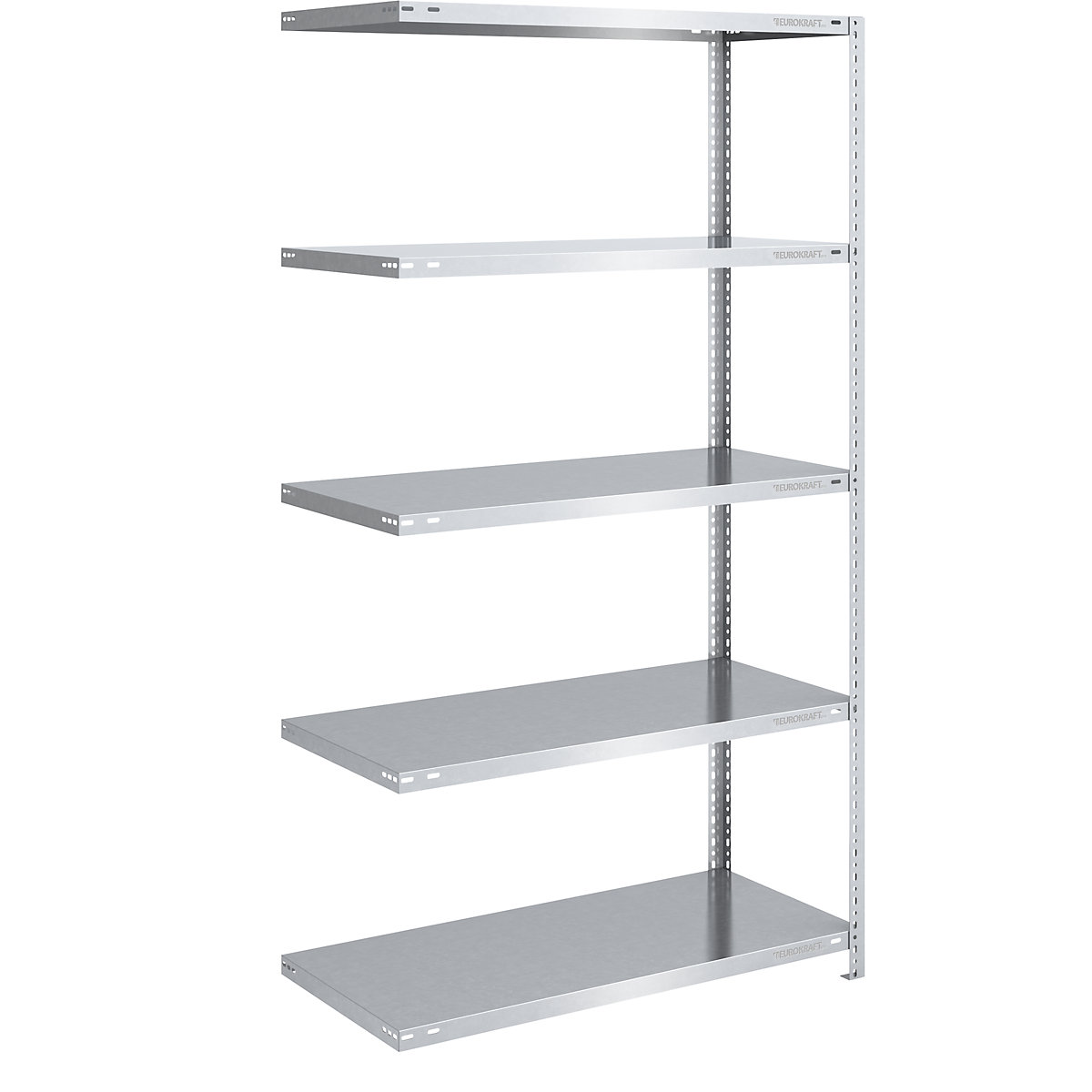 Estante de aparafusar, construção leve, galvanizada – eurokraft pro, altura da estante 2000 mm, largura das prateleiras 1000 mm, profundidade 600 mm, estante de ampliação-0