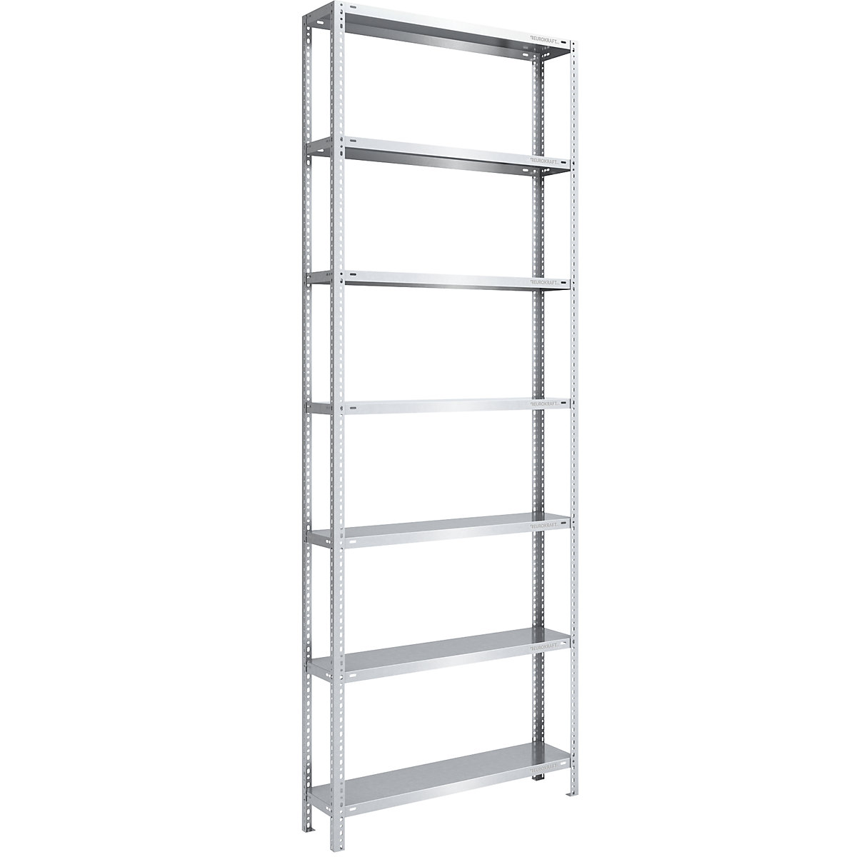 Estante de aparafusar para armazém, galvanizada, semipesada – eurokraft pro, altura da estante 3000 mm, largura das prateleiras 1000 mm, profundidade 300 mm, estante base-0