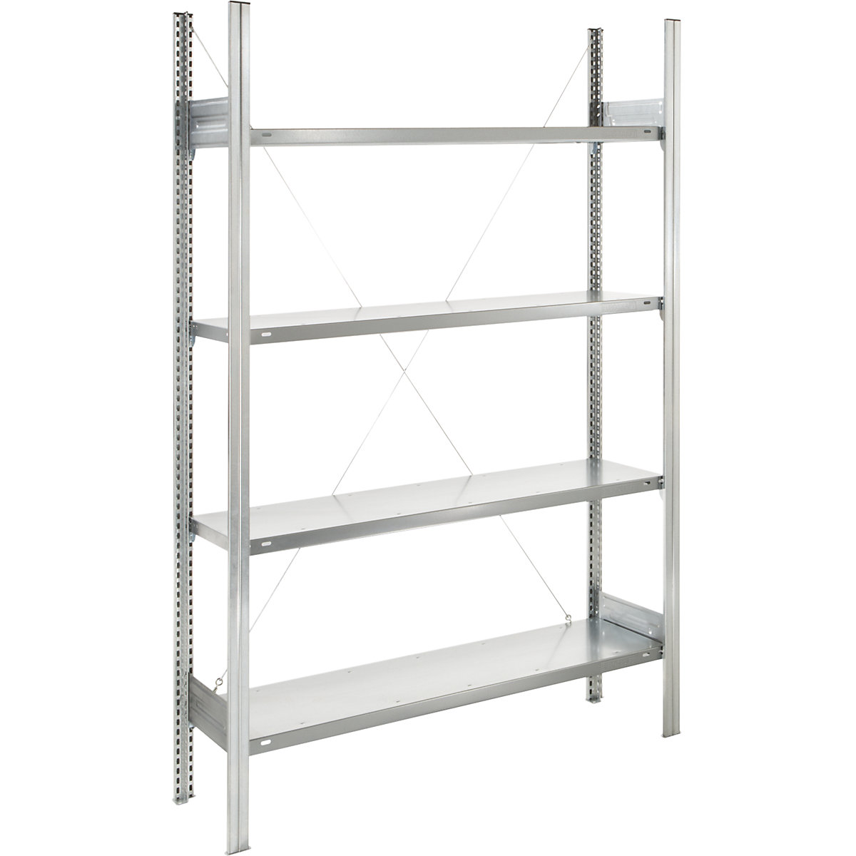 Estante de encaixar com prateleiras, galvanizada – eurokraft pro (Imagem do produto 2)-1