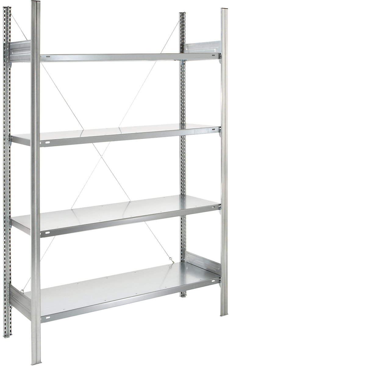 Estante de encaixar com prateleiras, galvanizada – eurokraft pro (Imagem do produto 2)-1