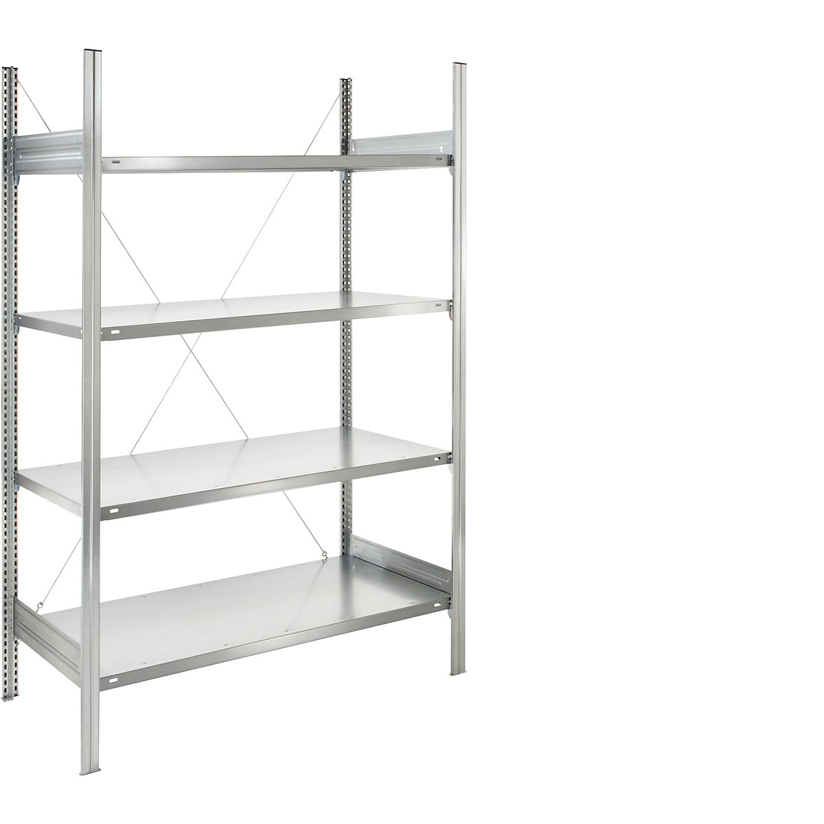 Estante de encaixar com prateleiras, galvanizada – eurokraft pro (Imagem do produto 2)-1