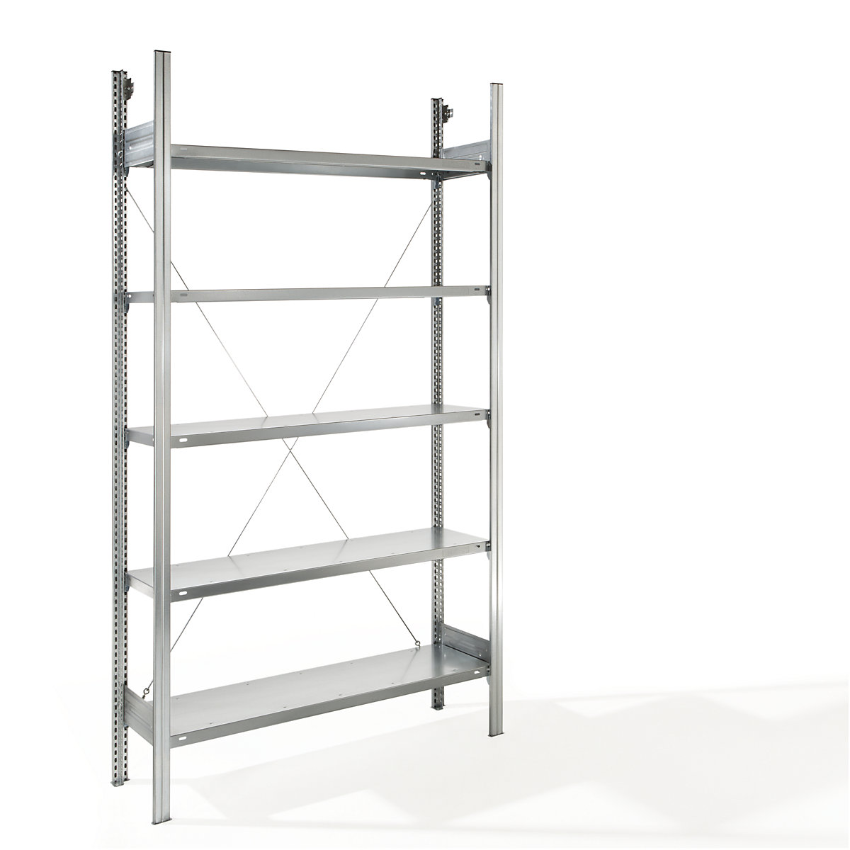 Estante de encaixar com prateleiras, galvanizada – eurokraft pro (Imagem do produto 2)-1