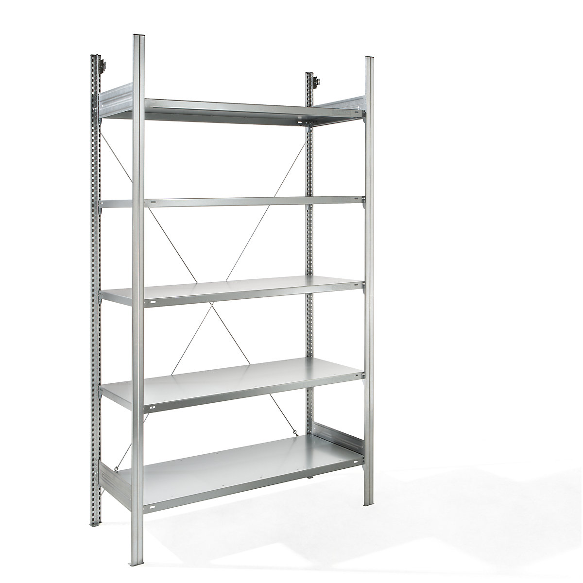 Estante de encaixar com prateleiras, galvanizada – eurokraft pro (Imagem do produto 2)-1