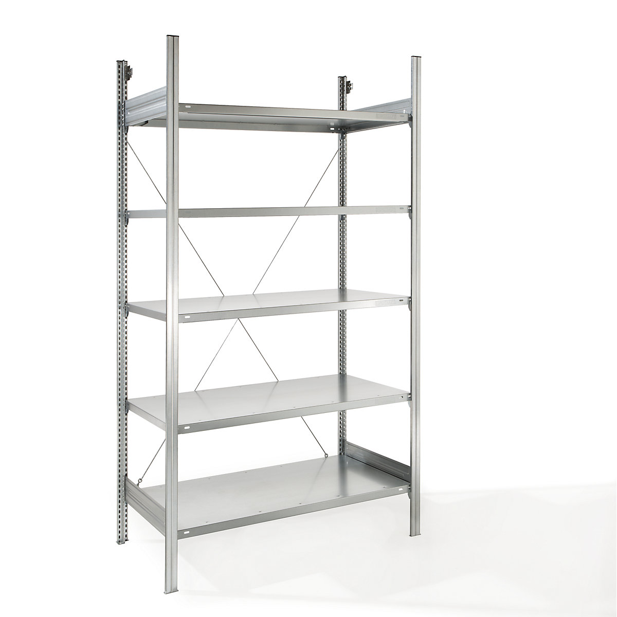 Estante de encaixar com prateleiras, galvanizada – eurokraft pro (Imagem do produto 2)-1