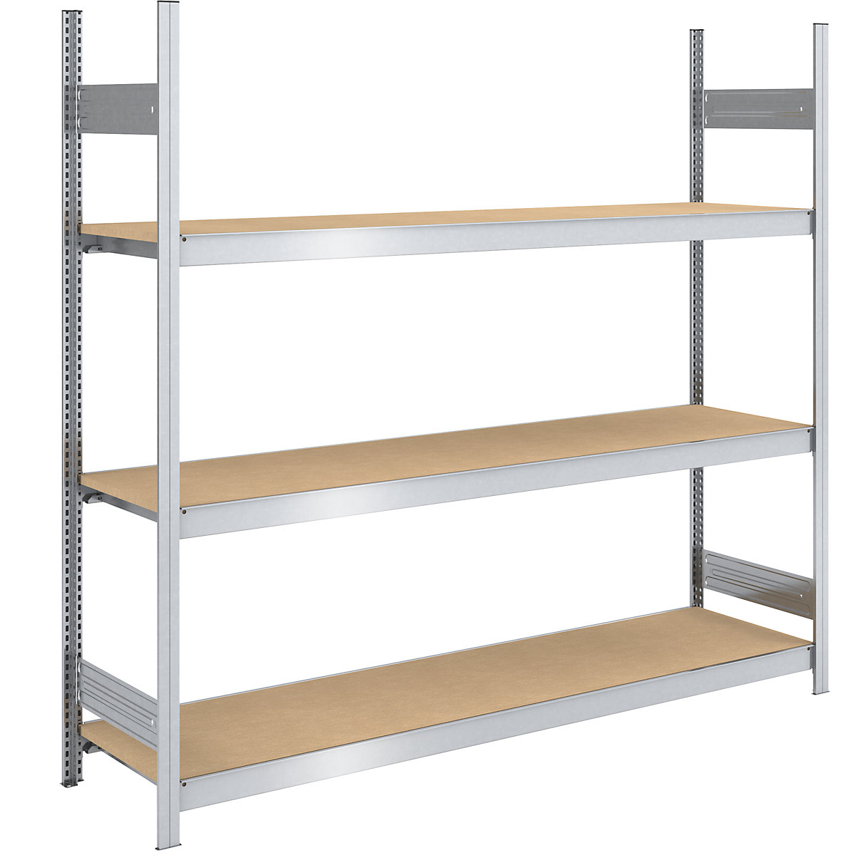 Estante de encaixar de grandes compartimentos com placas em aglomerado – hofe, altura 2000 mm, largura 2000 mm, carga por módulo 1200 kg, profundidade 600 mm, estante base-0
