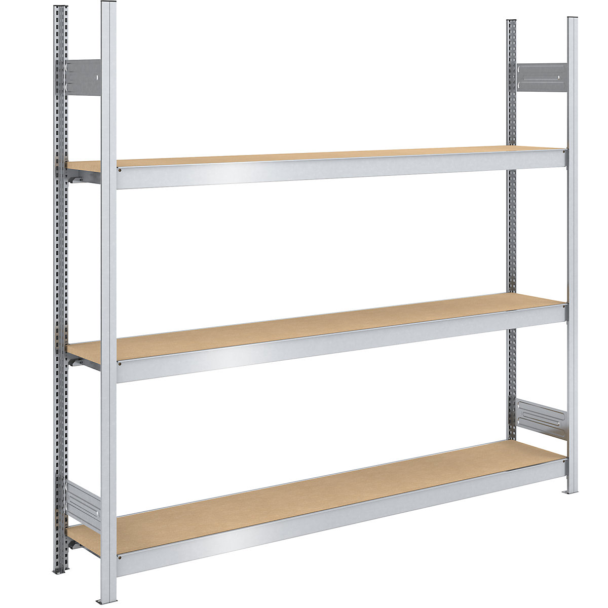 Estante de encaixar de grandes compartimentos com placas em aglomerado – hofe, altura 2000 mm, largura 2000 mm, carga por módulo 1200 kg, profundidade 400 mm, estante base-0