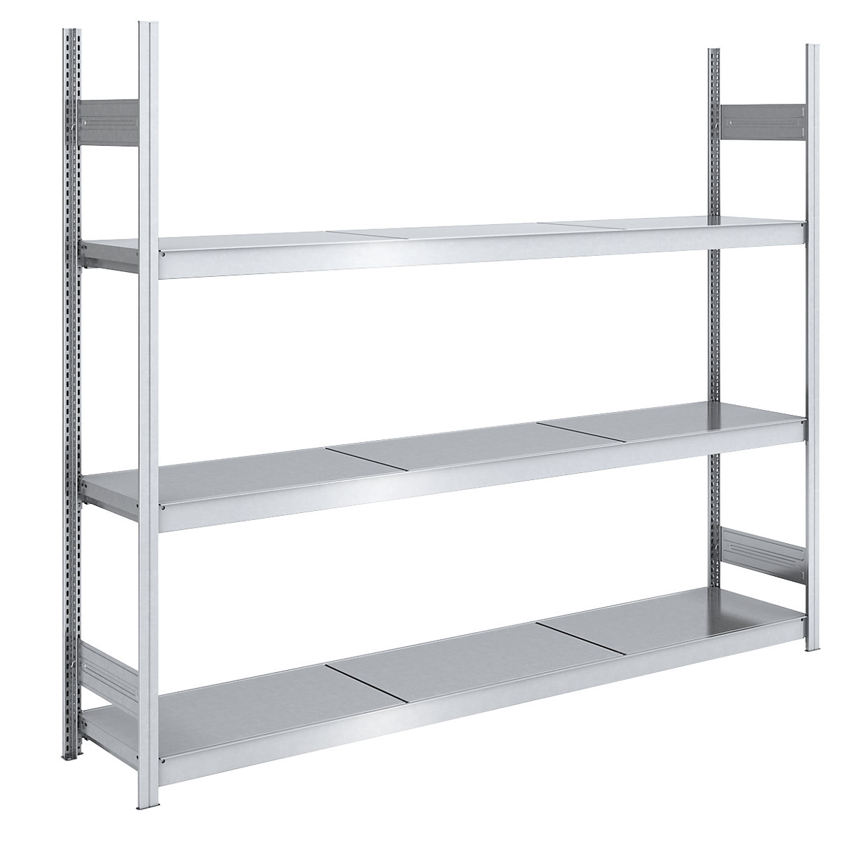 Estante de encaixar de grandes compartimentos, galvanizada – hofe