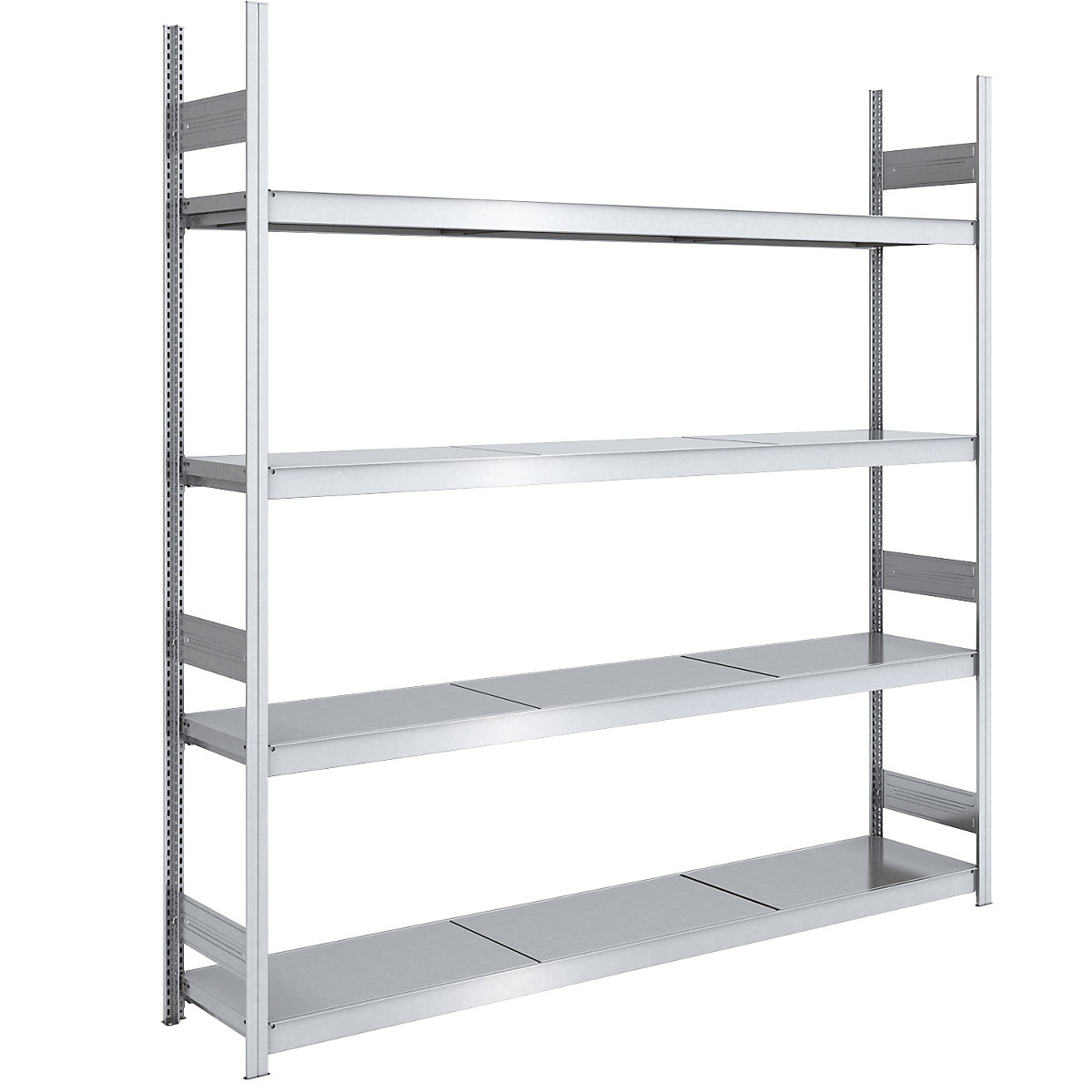 Estante de encaixar de grandes compartimentos, galvanizada – hofe