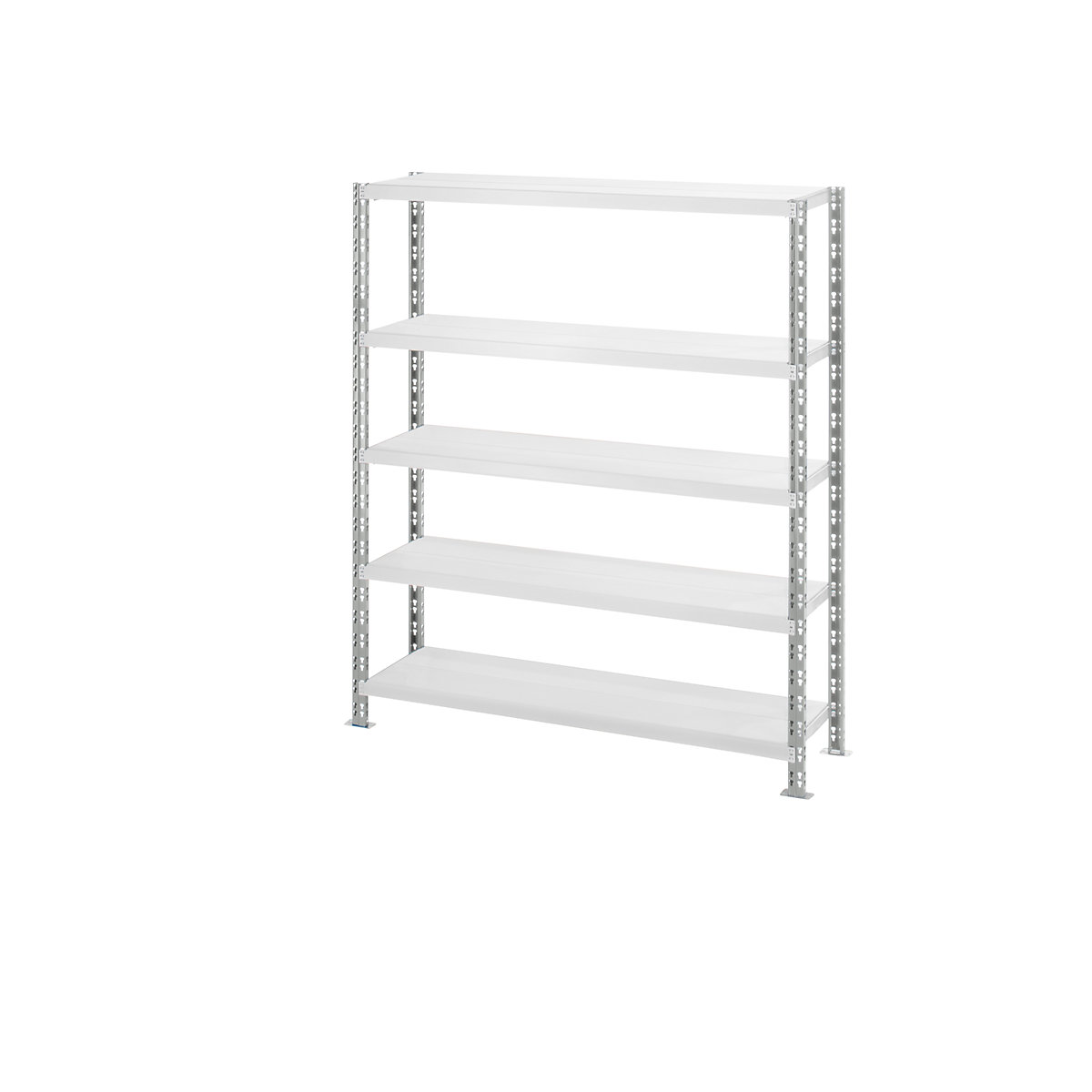 Estante de encaixar de prateleiras grandes em chapa de aço, profundidade 400 mm, estante base, AxL 1820 x 1550 mm-0
