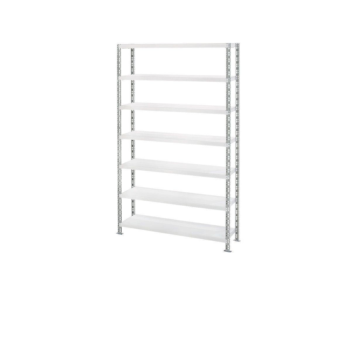 Estante de encaixar de prateleiras grandes em chapa de aço, profundidade 500 mm, estante base, AxL 2522 x 1550 mm-0