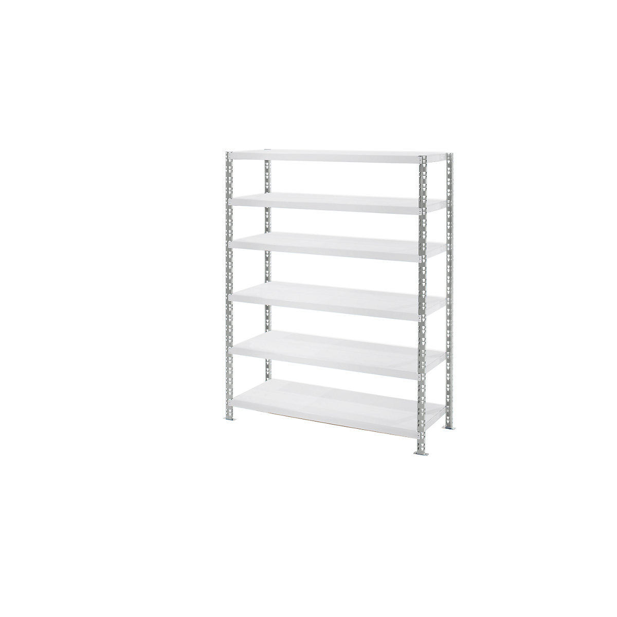 Estante de encaixar de prateleiras grandes em chapa de aço, profundidade 600 mm, estante base, AxL 1976 x 1550 mm-0