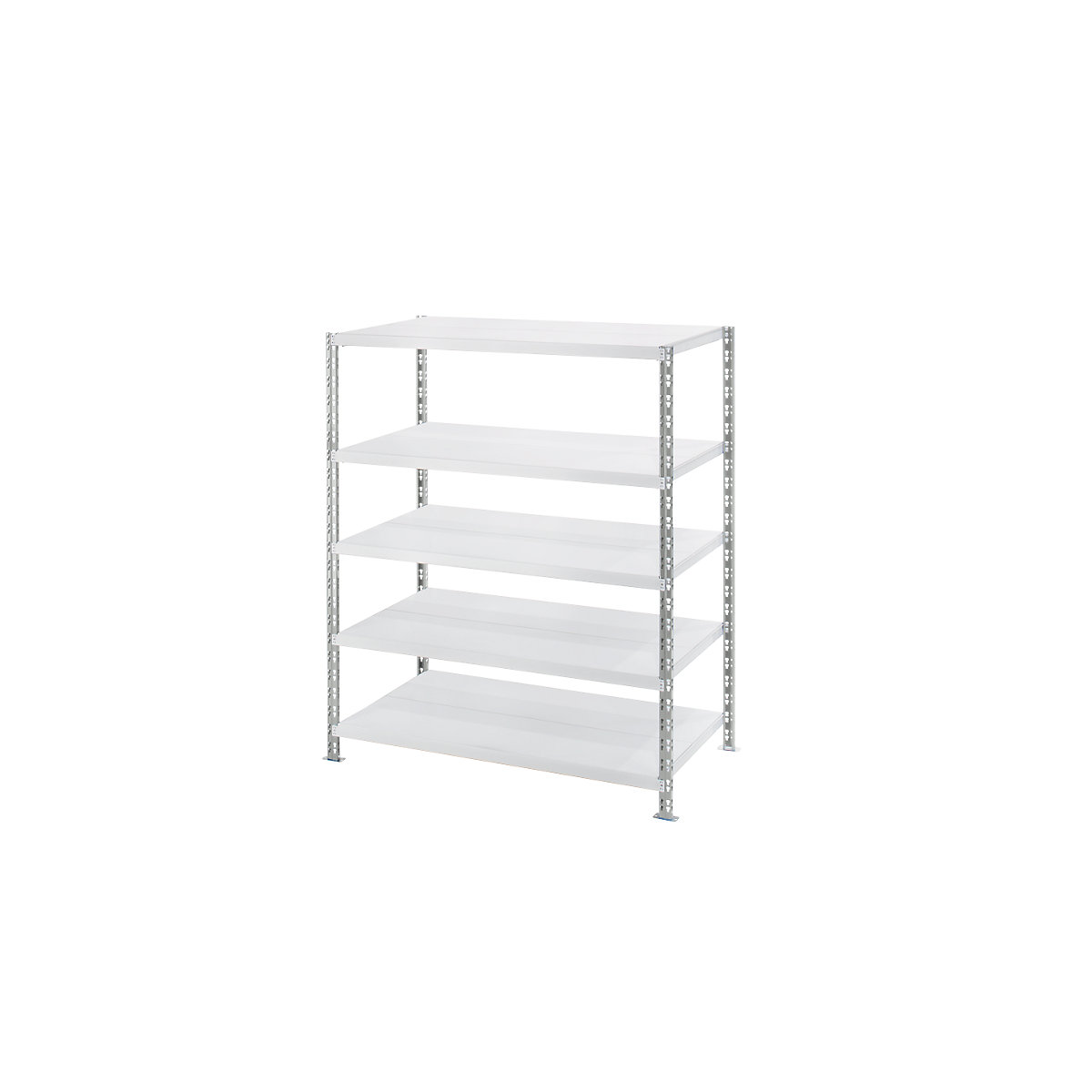 Estante de encaixar de prateleiras grandes em chapa de aço, profundidade 800 mm, estante base, AxL 1820 x 1550 mm-0