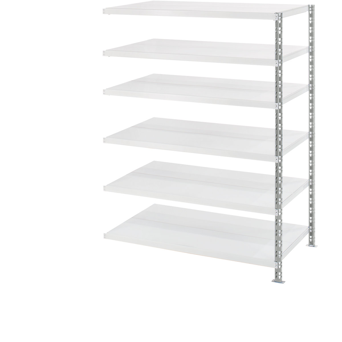 Estante de encaixar de prateleiras grandes em chapa de aço, profundidade 800 mm, estante adicional, AxL 1976 x 1525 mm-0