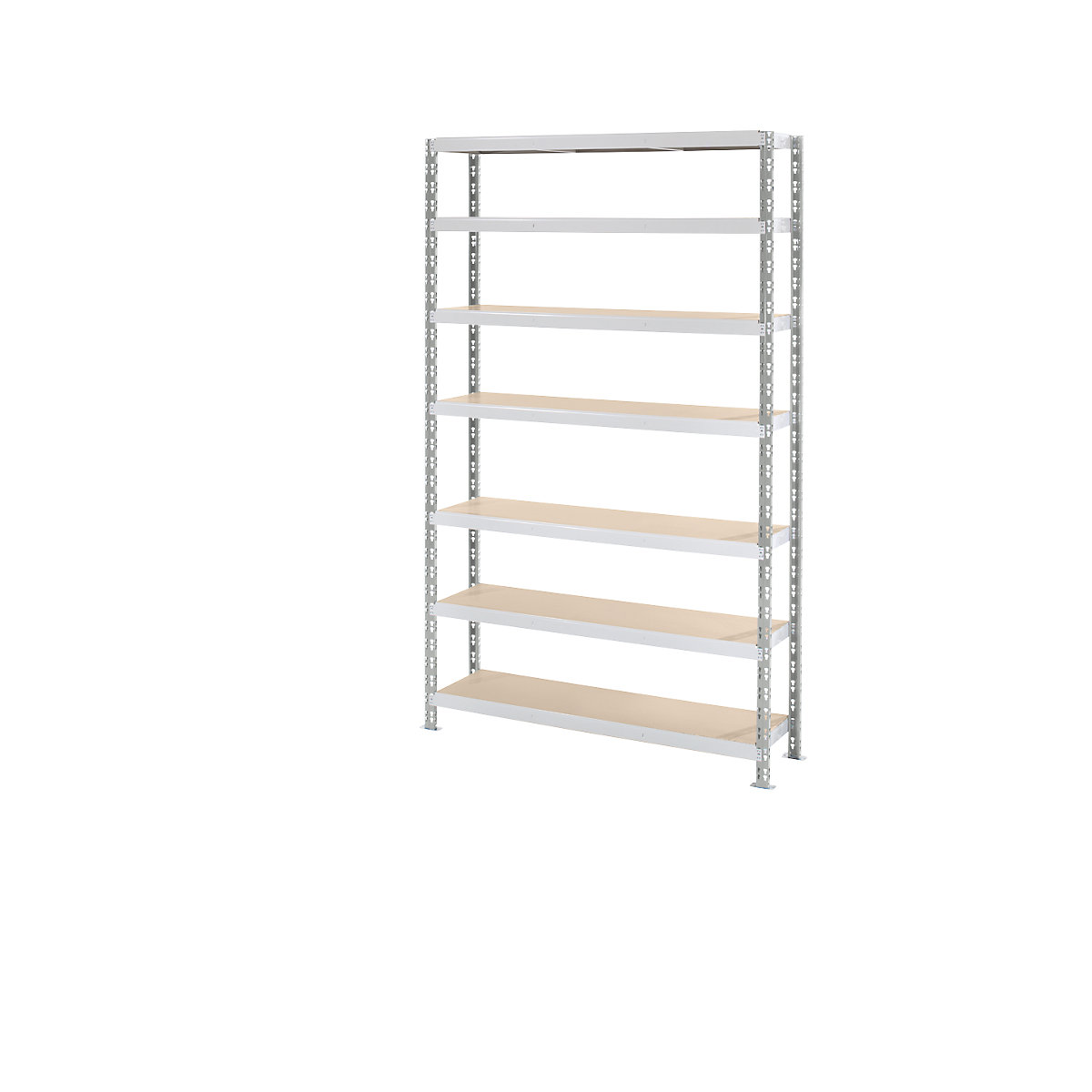 Estante de encaixar de prateleiras grandes em placa de aglomerado, profundidade 400 mm, estante base, AxL 2522 x 1550 mm-0