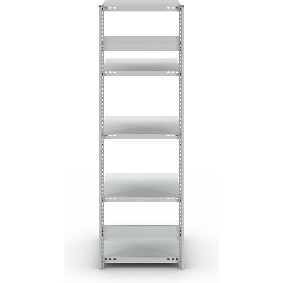 Estante de encaixar para armazém, RAL 7035, construção semipesada – eurokraft pro (Imagem do produto 4)-3