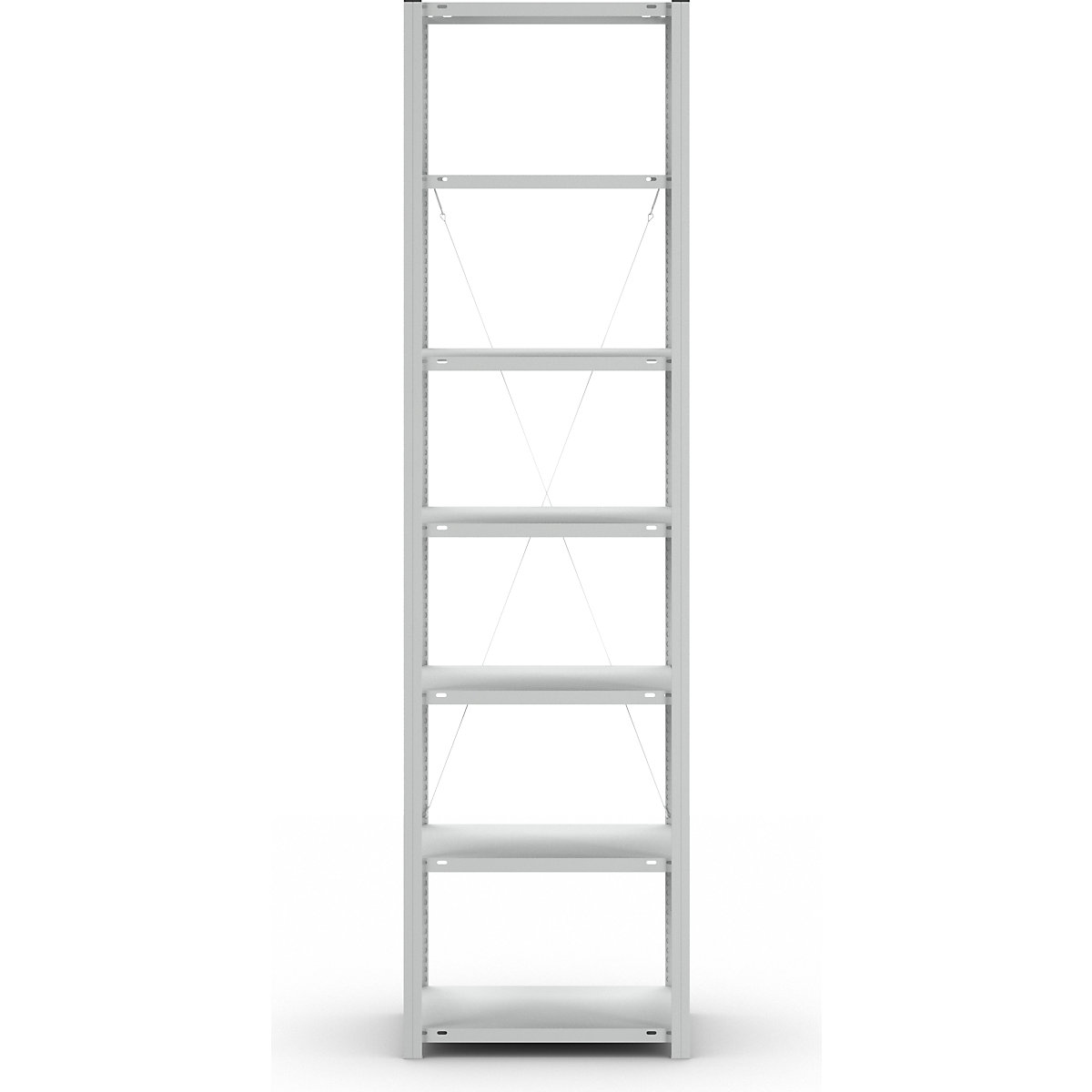 Estante de encaixar para armazém, galvanizada, construção semipesada – eurokraft pro (Imagem do produto 9)-8