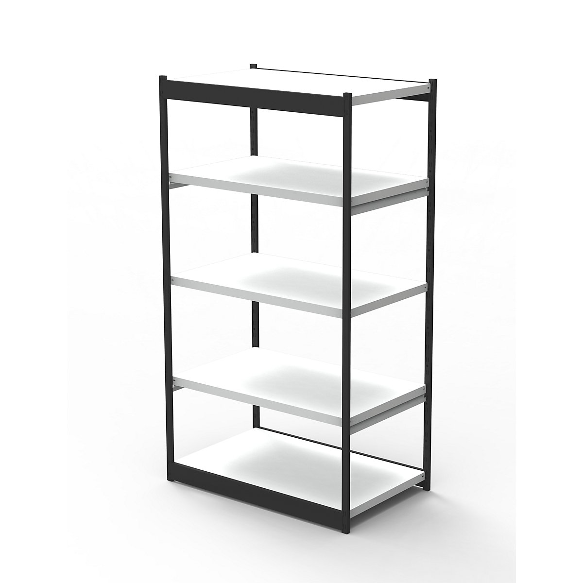 Sistema de estantes para escritório, sem painel traseiro, altura da estante 1900 mm, estante básica, largura x profundidade 750 x 500 mm-0
