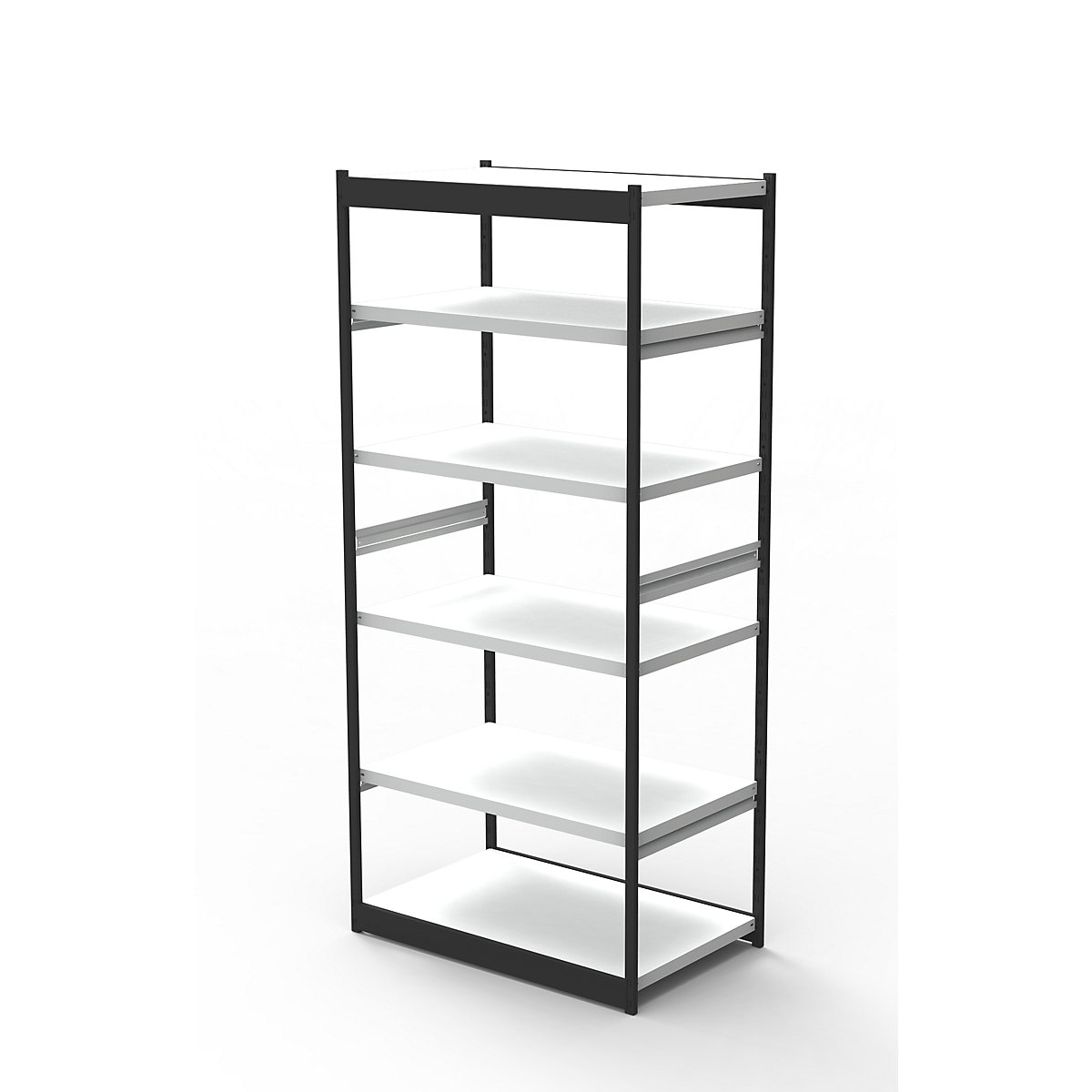 Sistema de estantes para escritório, sem painel traseiro, altura da estante 2250 mm, estante básica, largura x profundidade 750 x 500 mm-0