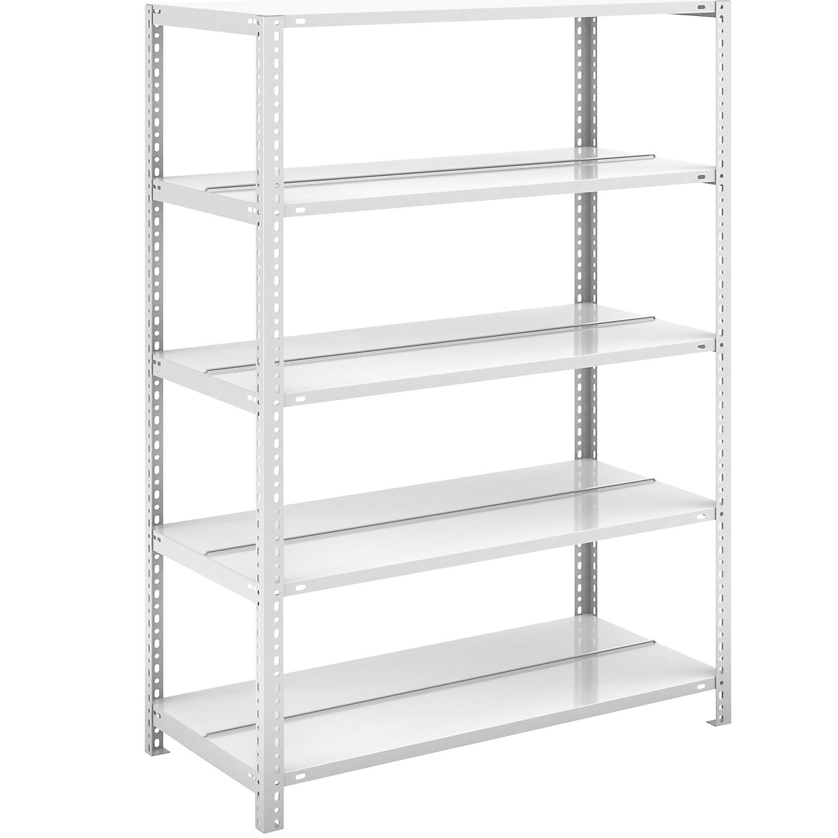 Estante de aparafusar para pastas de arquivo, cinzento claro RAL 7035 – hofe, altura da estante 1500 mm, de dois lados, estante básica, largura x profundidade 1000 x 600 mm-0