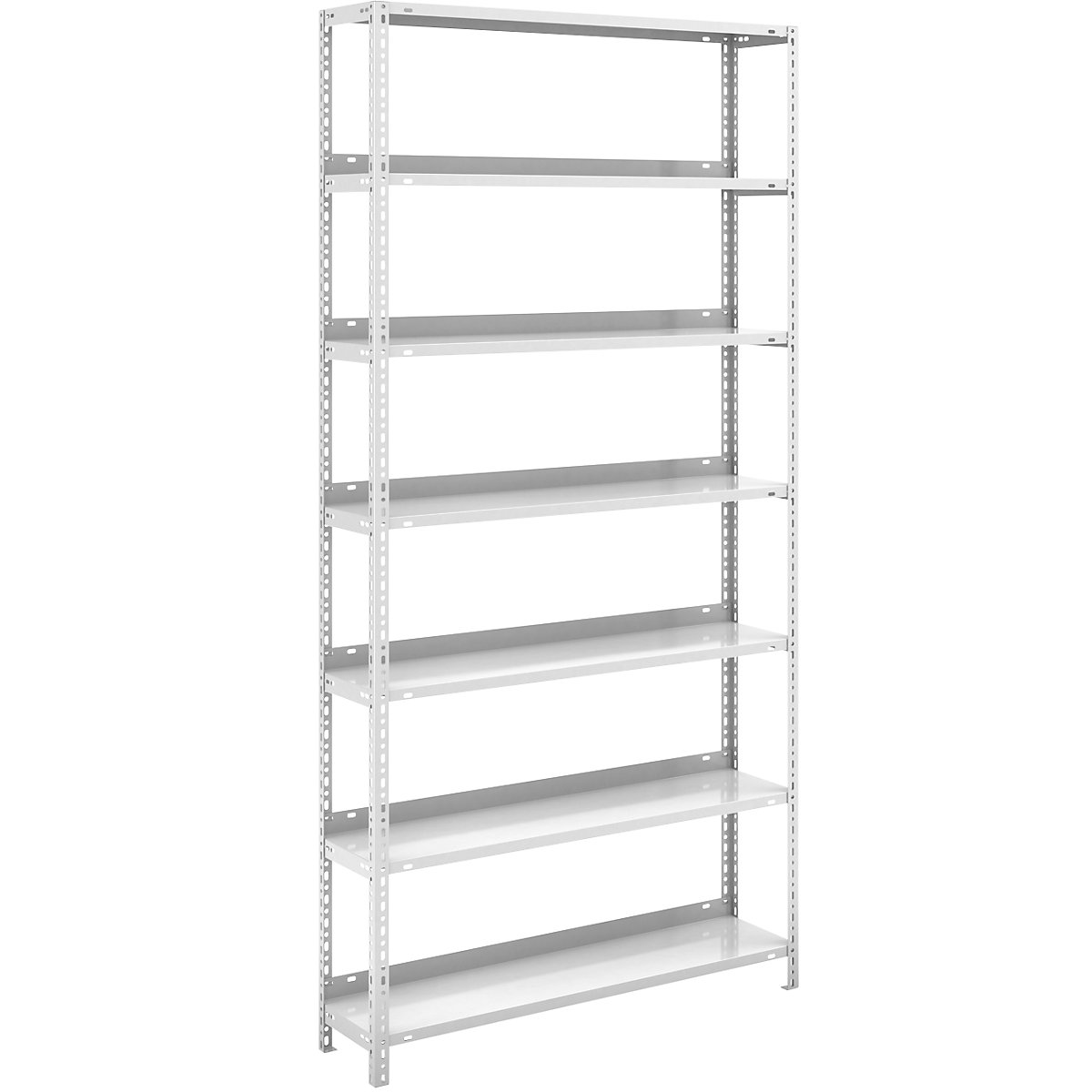 Estante de aparafusar para pastas de arquivo, cinzento claro RAL 7035 – hofe, altura da estante 2200 mm, estante básica, largura x profundidade 1000 x 300 mm-0