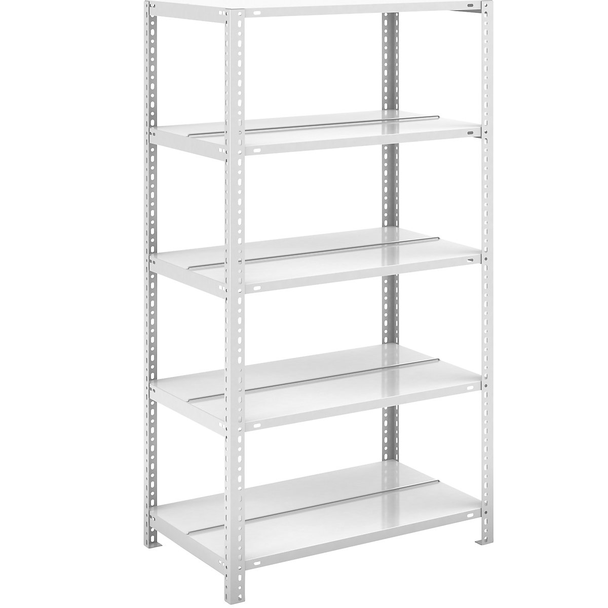 Estante de aparafusar para pastas de arquivo, cinzento claro RAL 7035 – hofe, altura da estante 1500 mm, de dois lados, estante básica, largura x profundidade 750 x 600 mm-0