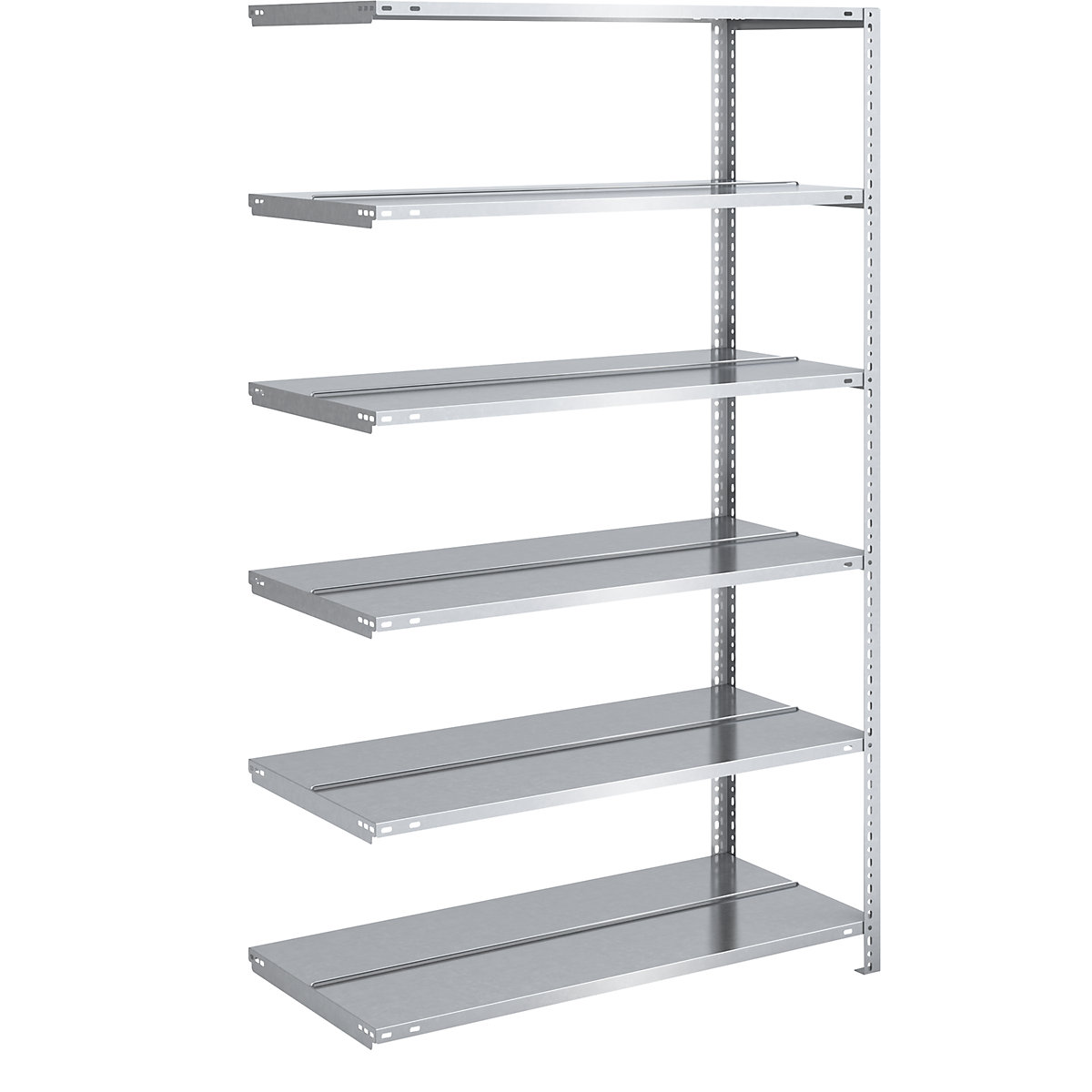 Estante de aparafusar para pastas de arquivo, galvanizada – hofe, altura da estante 1850 mm, de dois lados, estante adicional, largura x profundidade 1000 x 600 mm-0