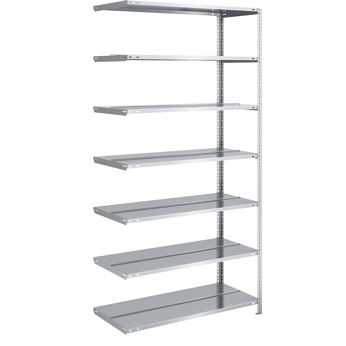 Estante de aparafusar para pastas de arquivo, galvanizada – hofe, altura da estante 2200 mm, de dois lados, estante adicional, largura x profundidade 1000 x 600 mm-0