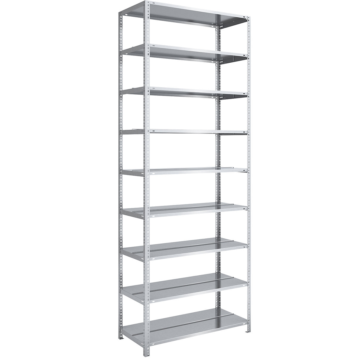 Estante de aparafusar para pastas de arquivo, galvanizada – hofe, altura da estante 2900 mm, de dois lados, estante básica, largura x profundidade 1000 x 600 mm-0