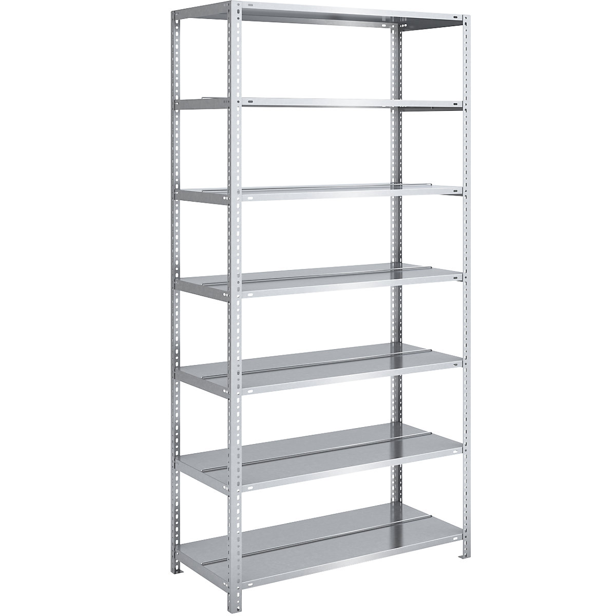 Estante de aparafusar para pastas de arquivo, galvanizada – hofe, altura da estante 2200 mm, de dois lados, estante básica, largura x profundidade 1000 x 600 mm-0