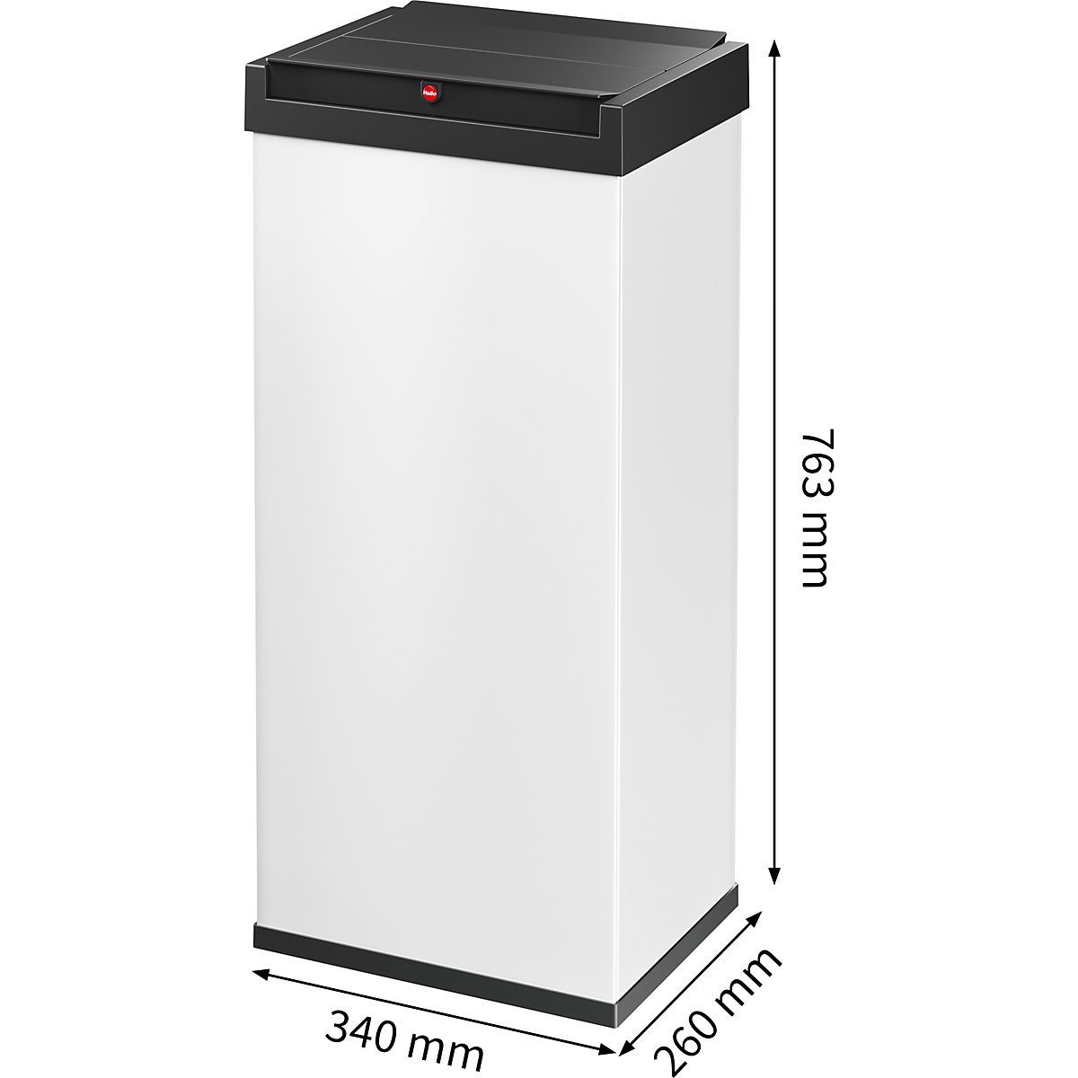 Caja para residuos con tapa oscilante BIG-BOX SWING – Hailo (Imagen del producto 9)-8