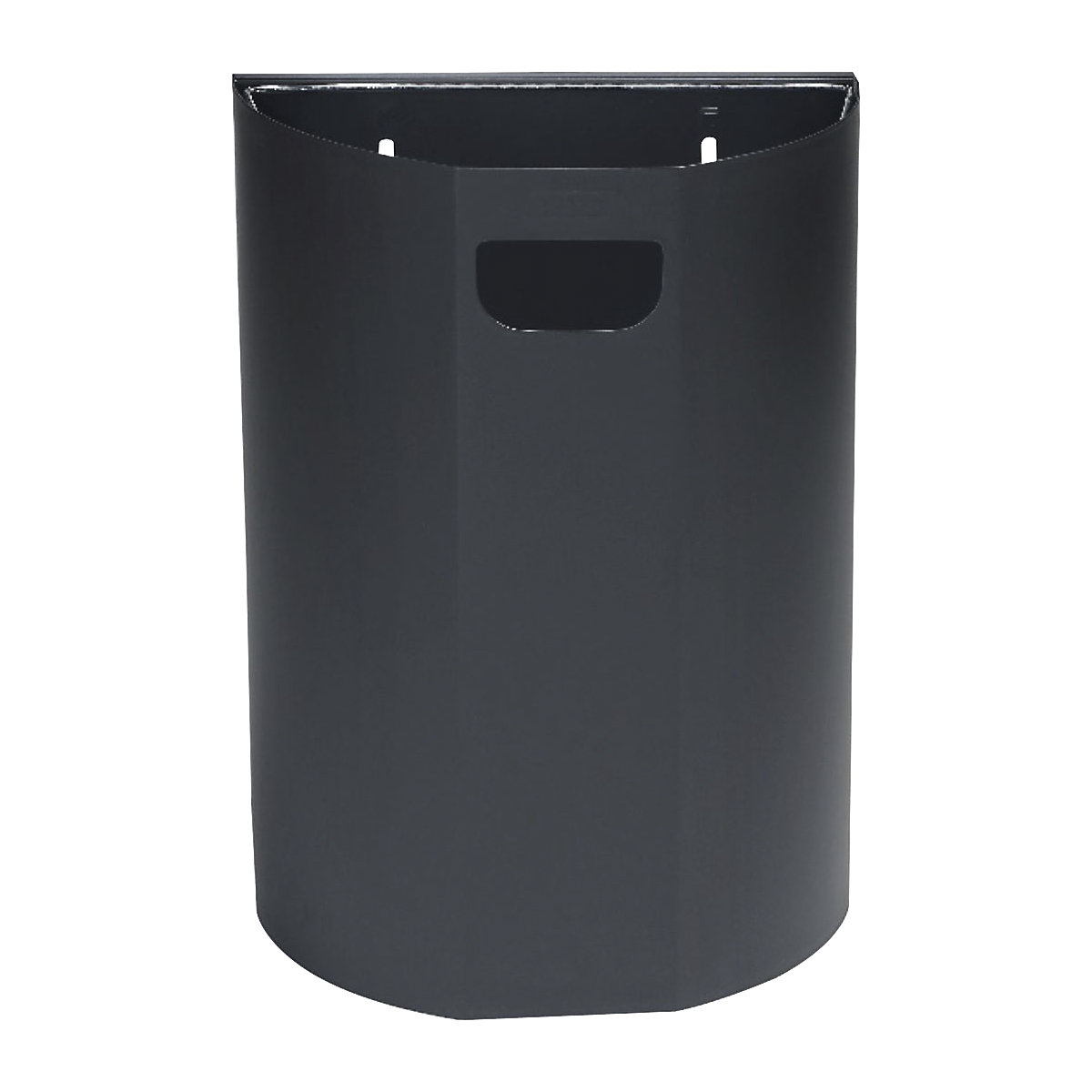 Recipiente mural para residuos, semicircular – Probbax (Imagen del producto 4)-3