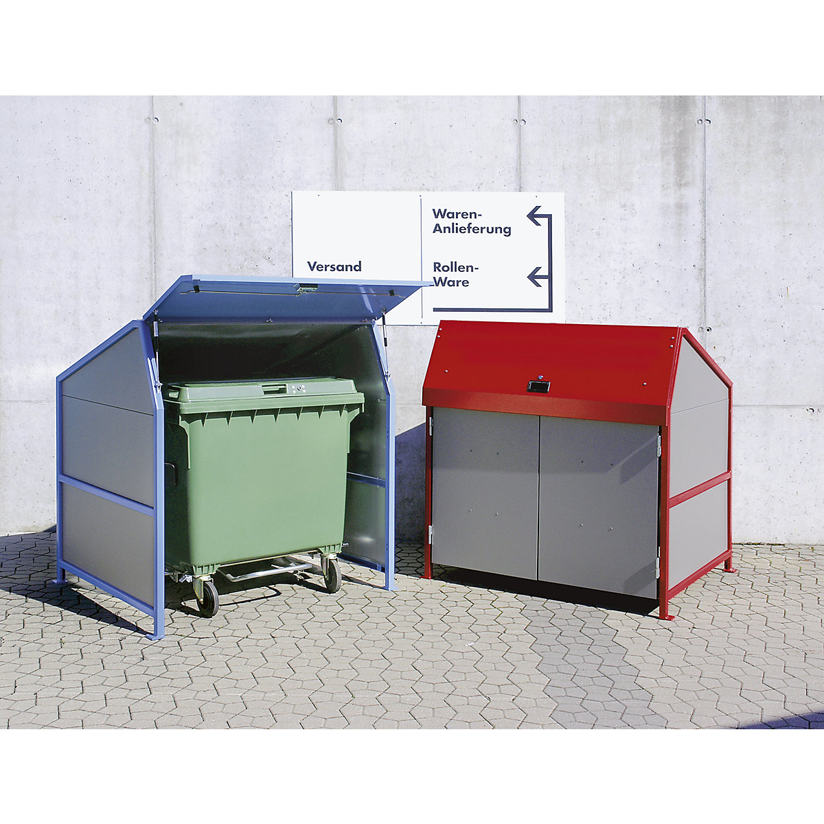 Caseta para contenedores de basura – eurokraft pro (Imagen del producto 3)-2