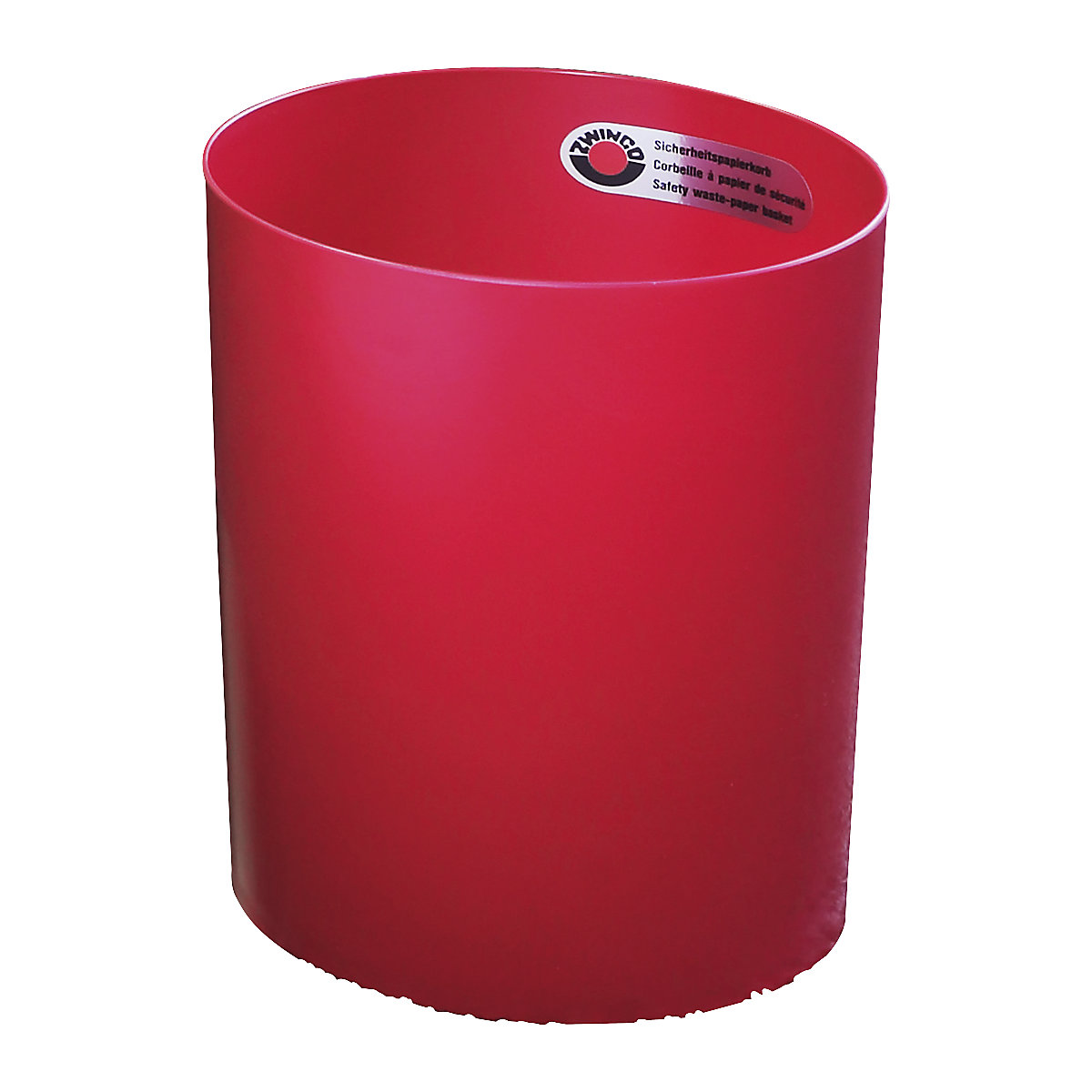 Papelera de seguridad con pieza insertada de aluminio – ZWINGO (Imagen del producto 2)-1