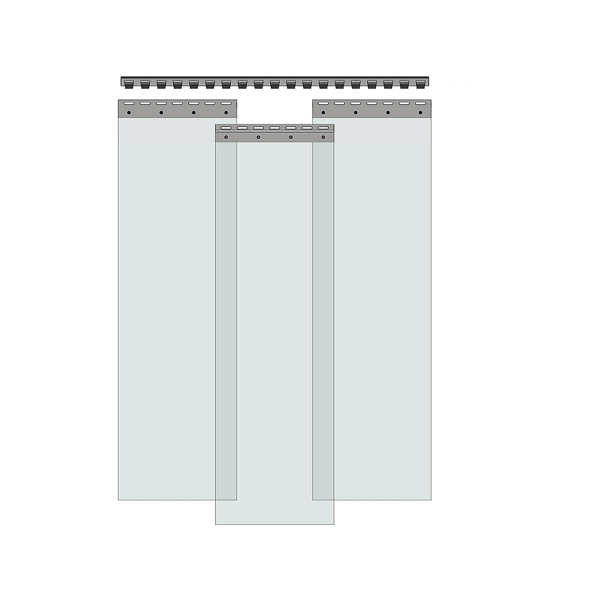 Cortina de tiras, precio por m² (Imagen del producto 2)-1