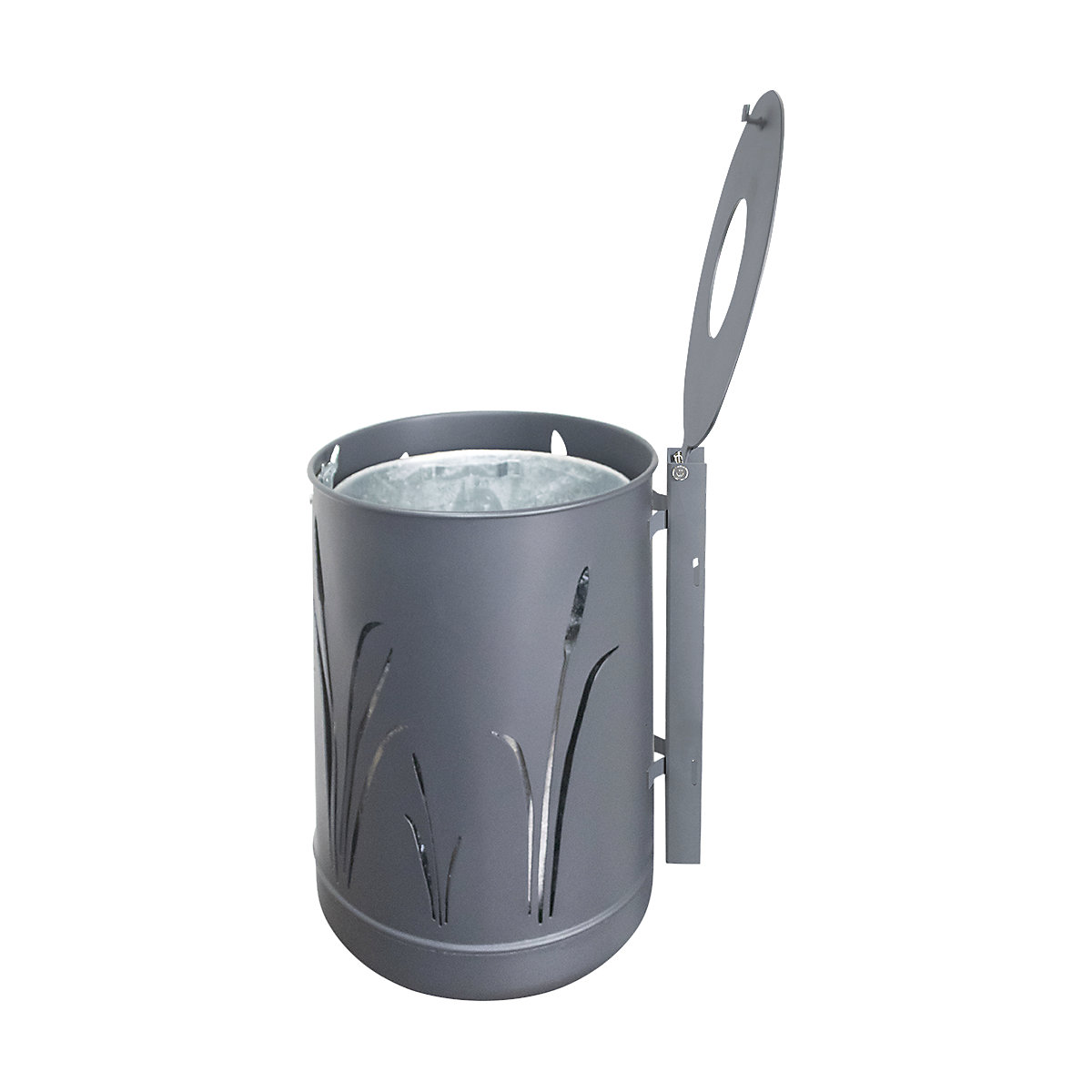 Coș de gunoi pentru exterior, 50 l (Imagine produs 5)-4